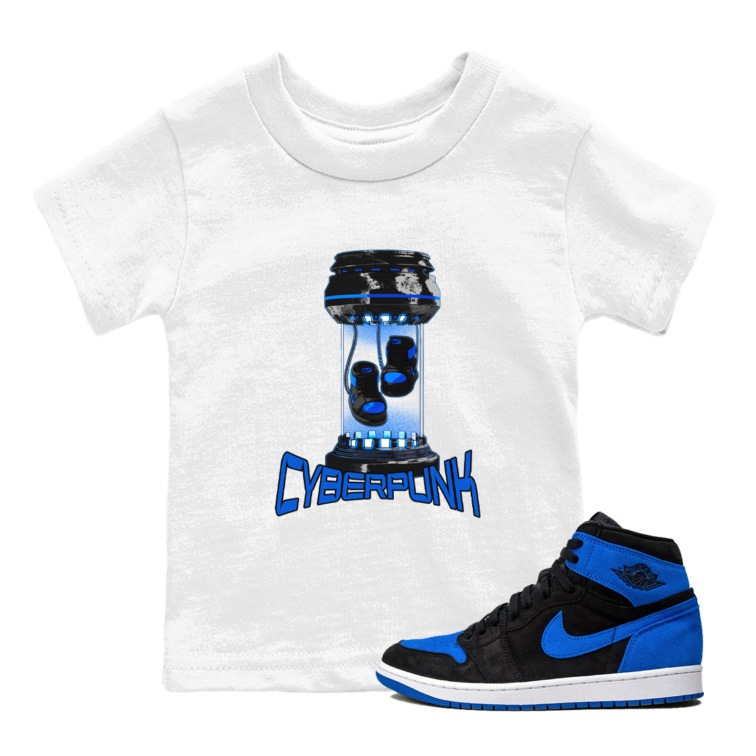 Cyberpunk snkmatch Tee Kids - Air Jordan 1 Royal Reimagined
