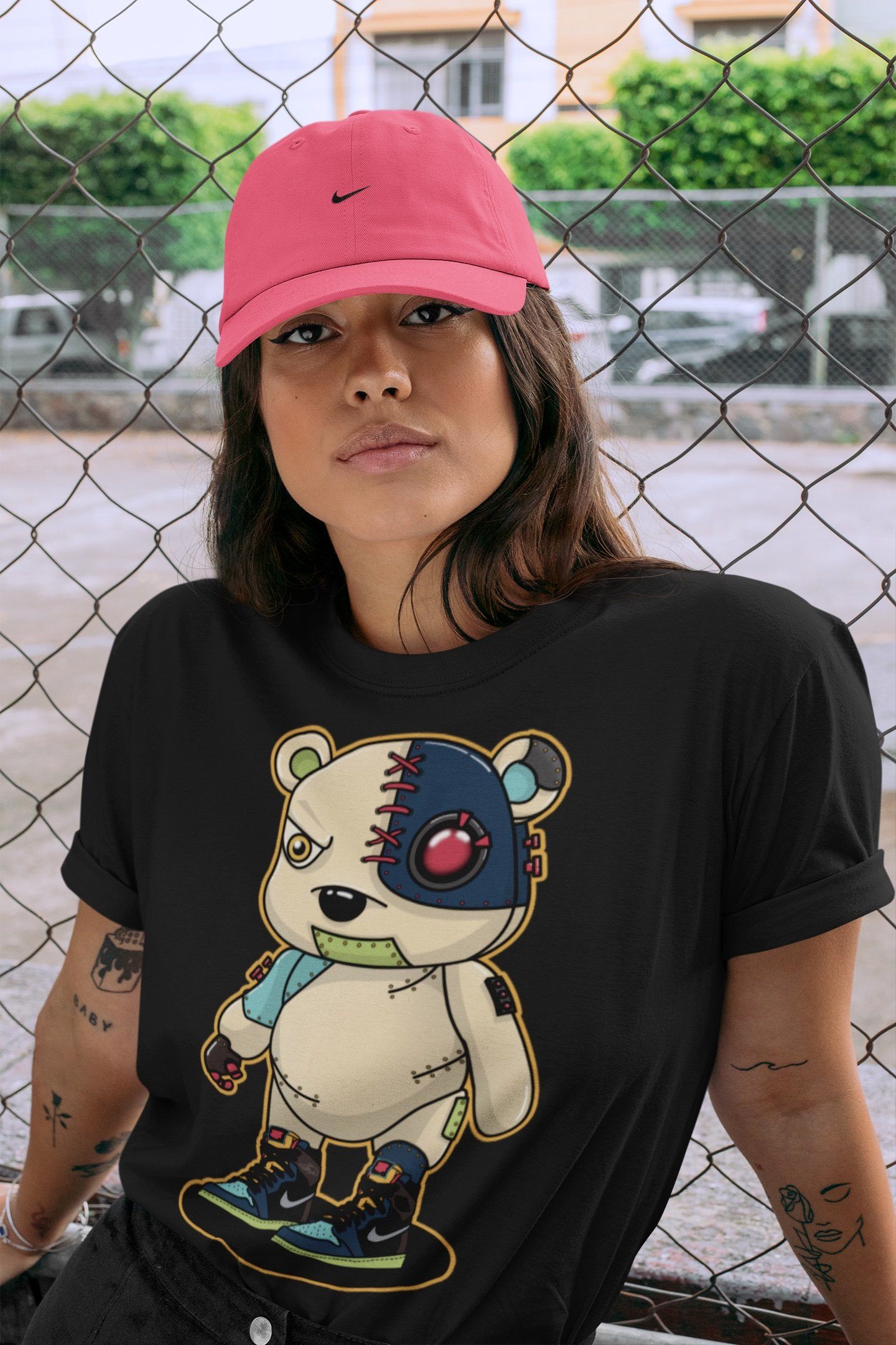 Cyborg Bear Unisex Tops - Air Jordan 1 Bio Hack
