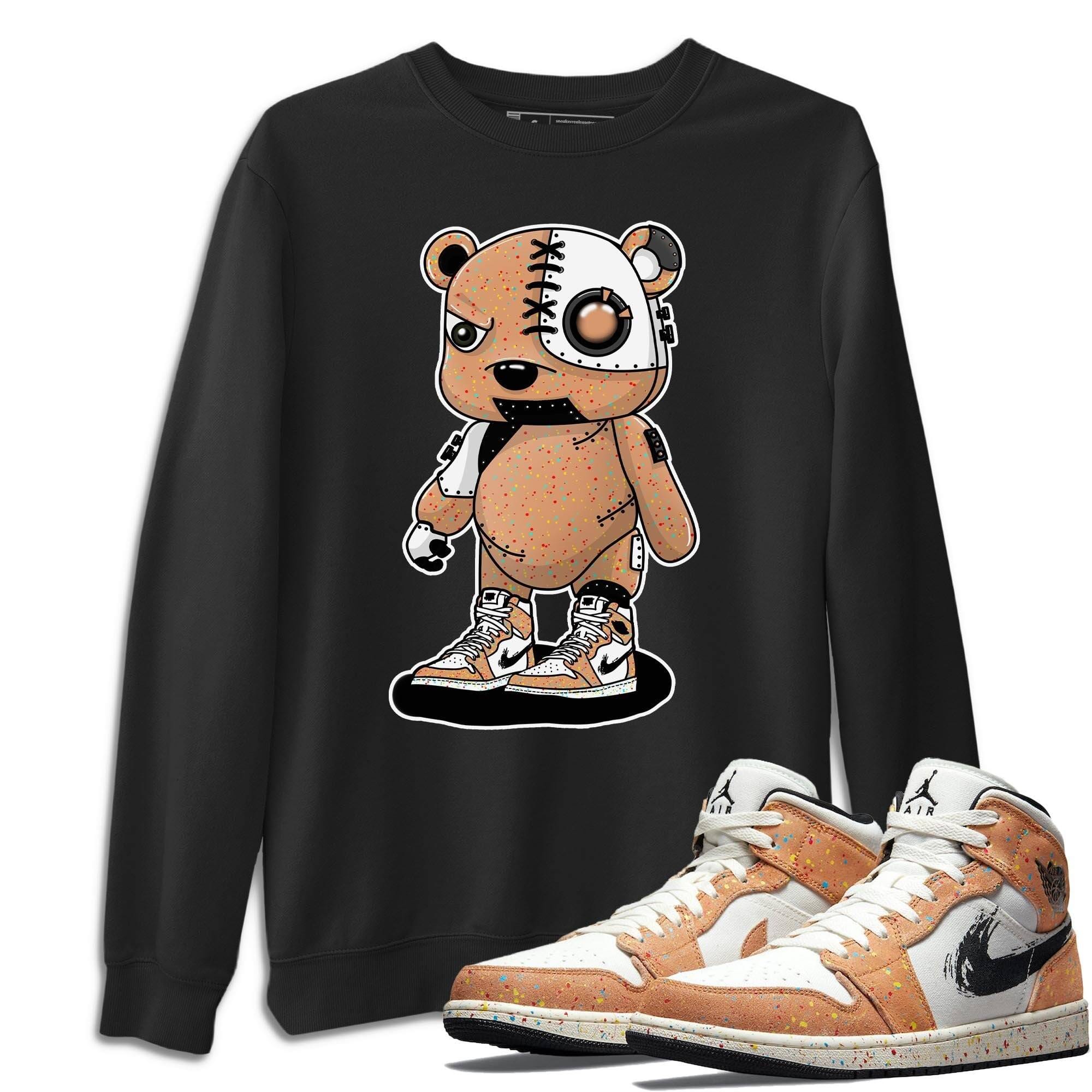 Cyborg Bear Unisex Tops - Air Jordan 1 Brushstroke
