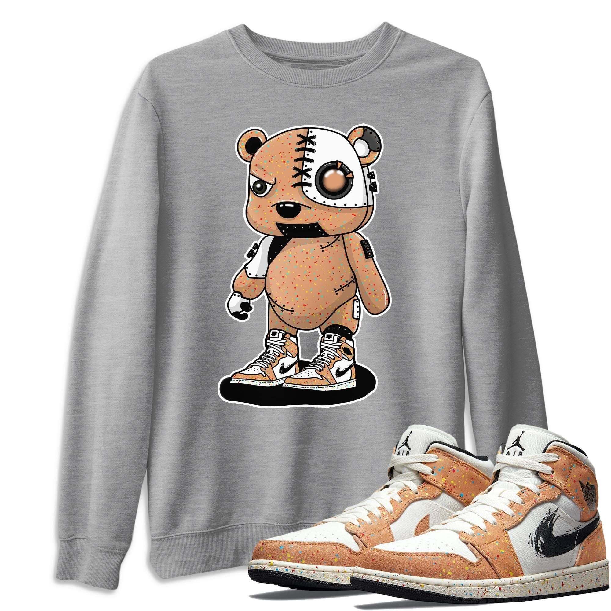 Cyborg Bear Unisex Tops - Air Jordan 1 Brushstroke