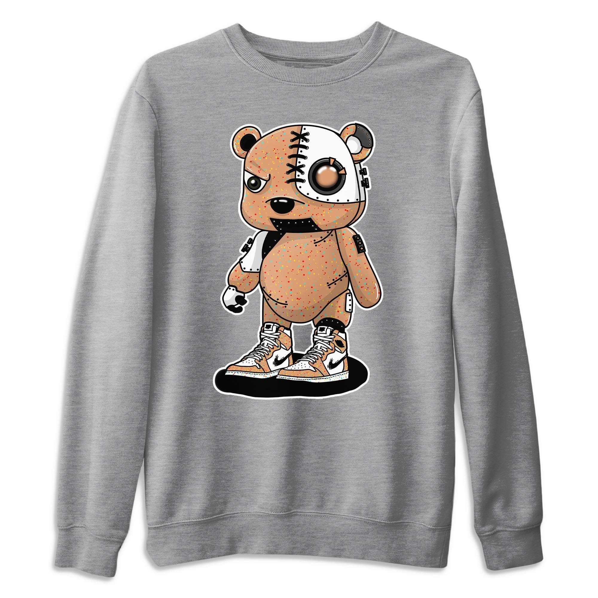Cyborg Bear Unisex Tops - Air Jordan 1 Brushstroke