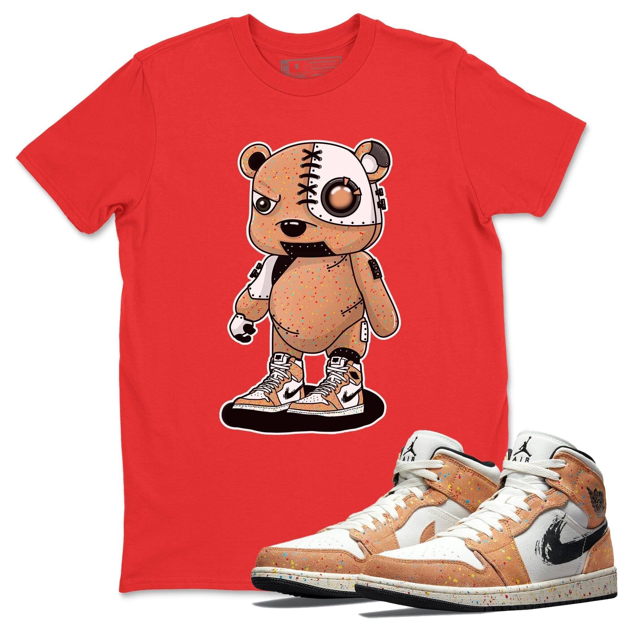 Cyborg Bear Unisex Tops - Air Jordan 1 Brushstroke