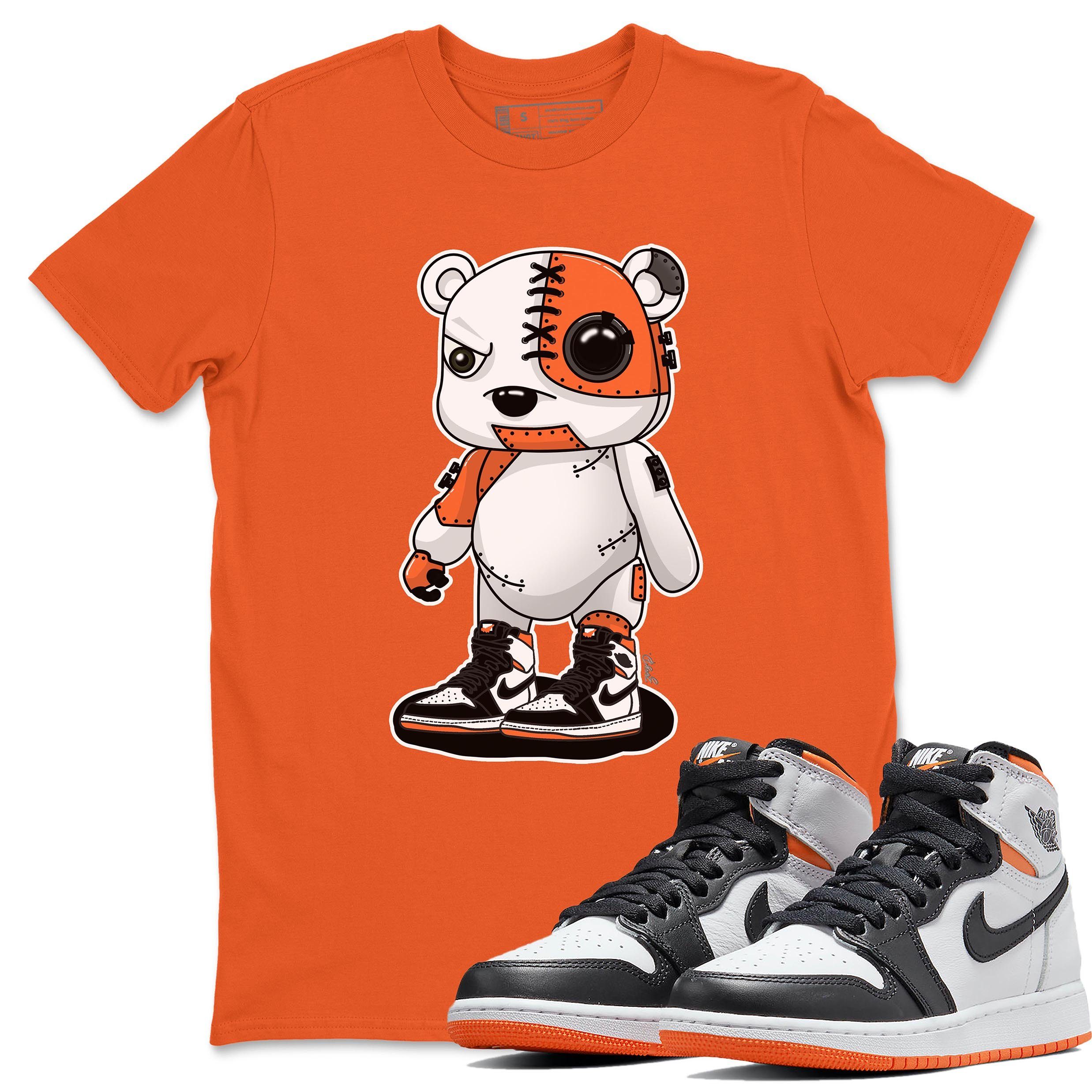 Cyborg Bear Unisex Tops - Air Jordan 1 Electro Orange