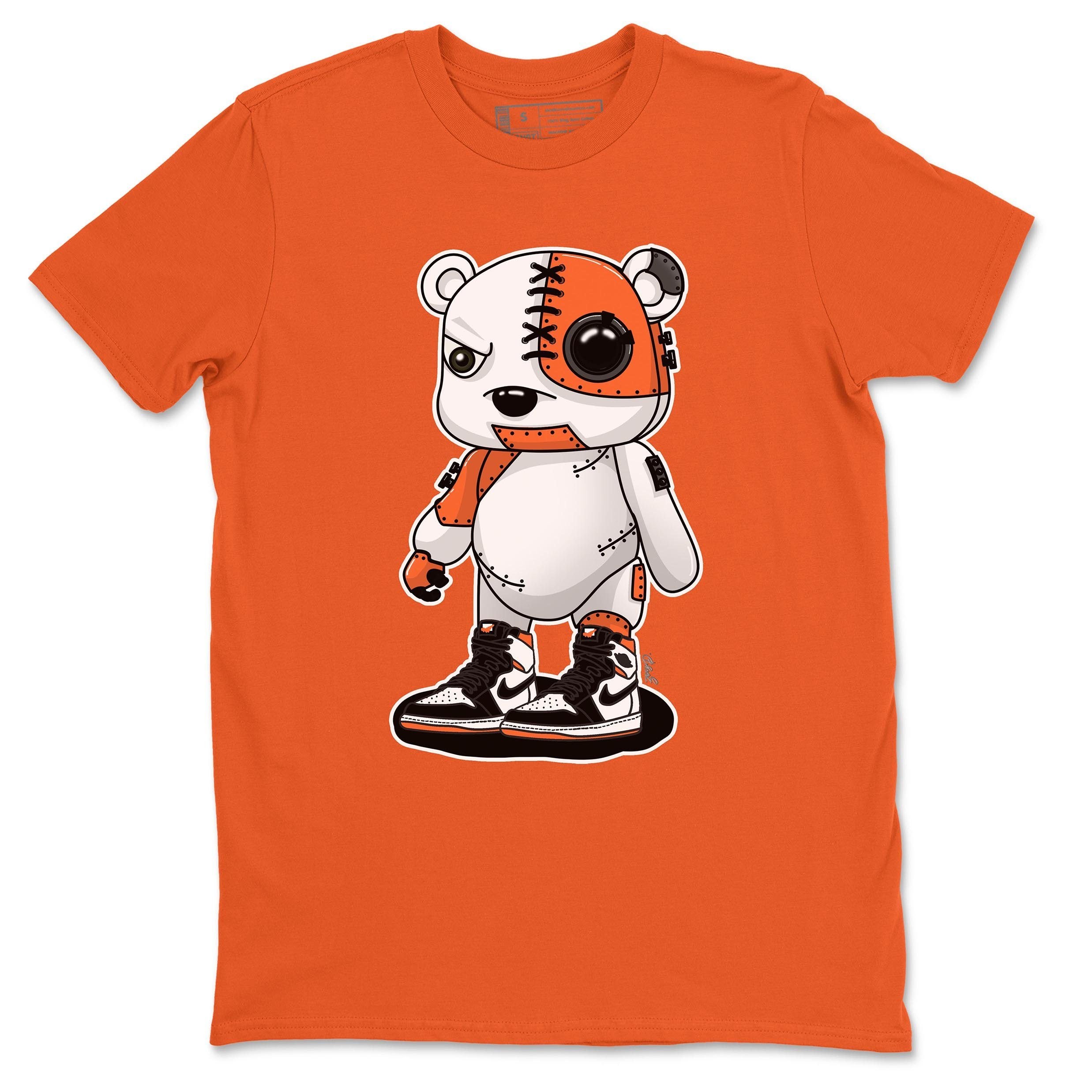 Cyborg Bear Unisex Tops - Air Jordan 1 Electro Orange