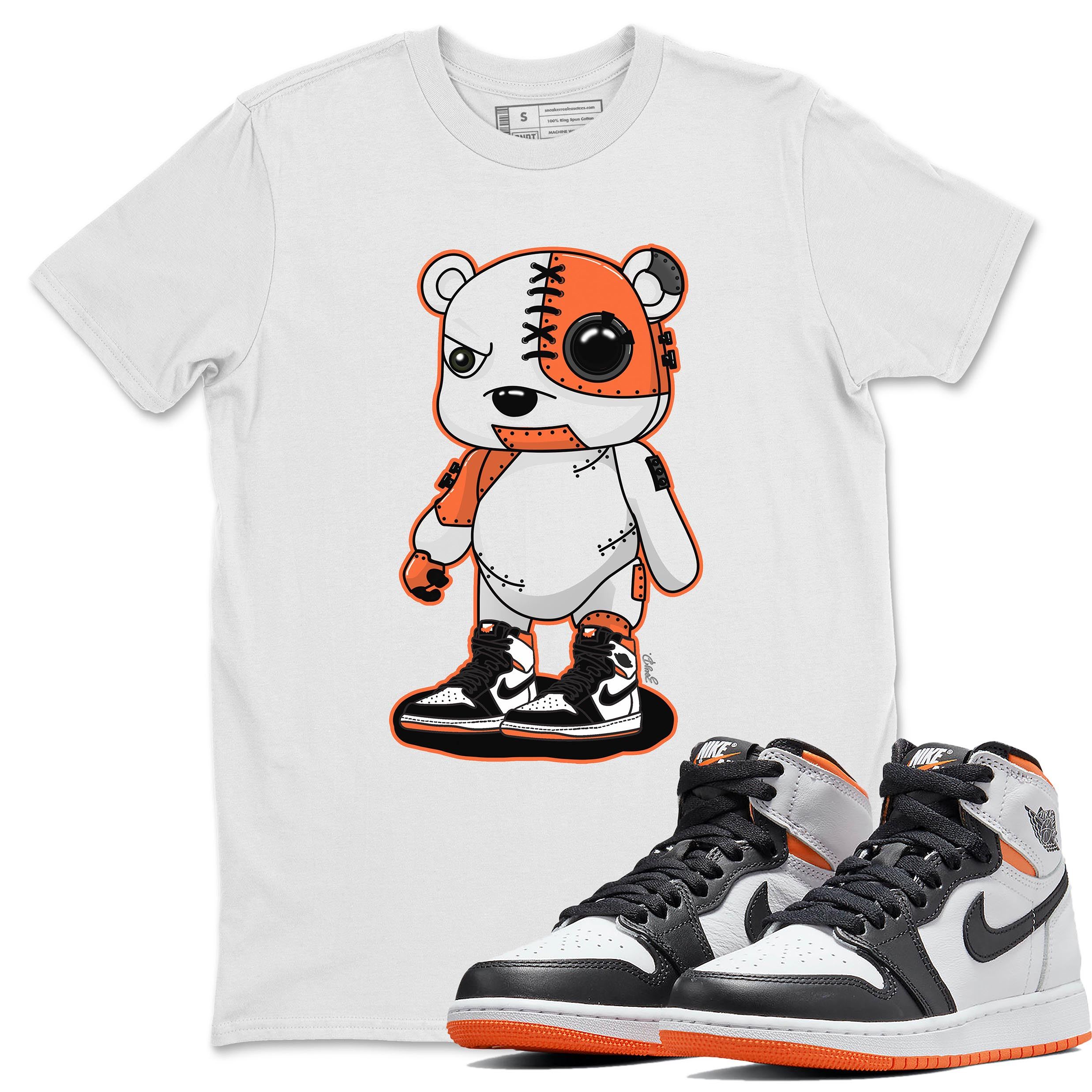 Cyborg Bear Unisex Tops - Air Jordan 1 Electro Orange