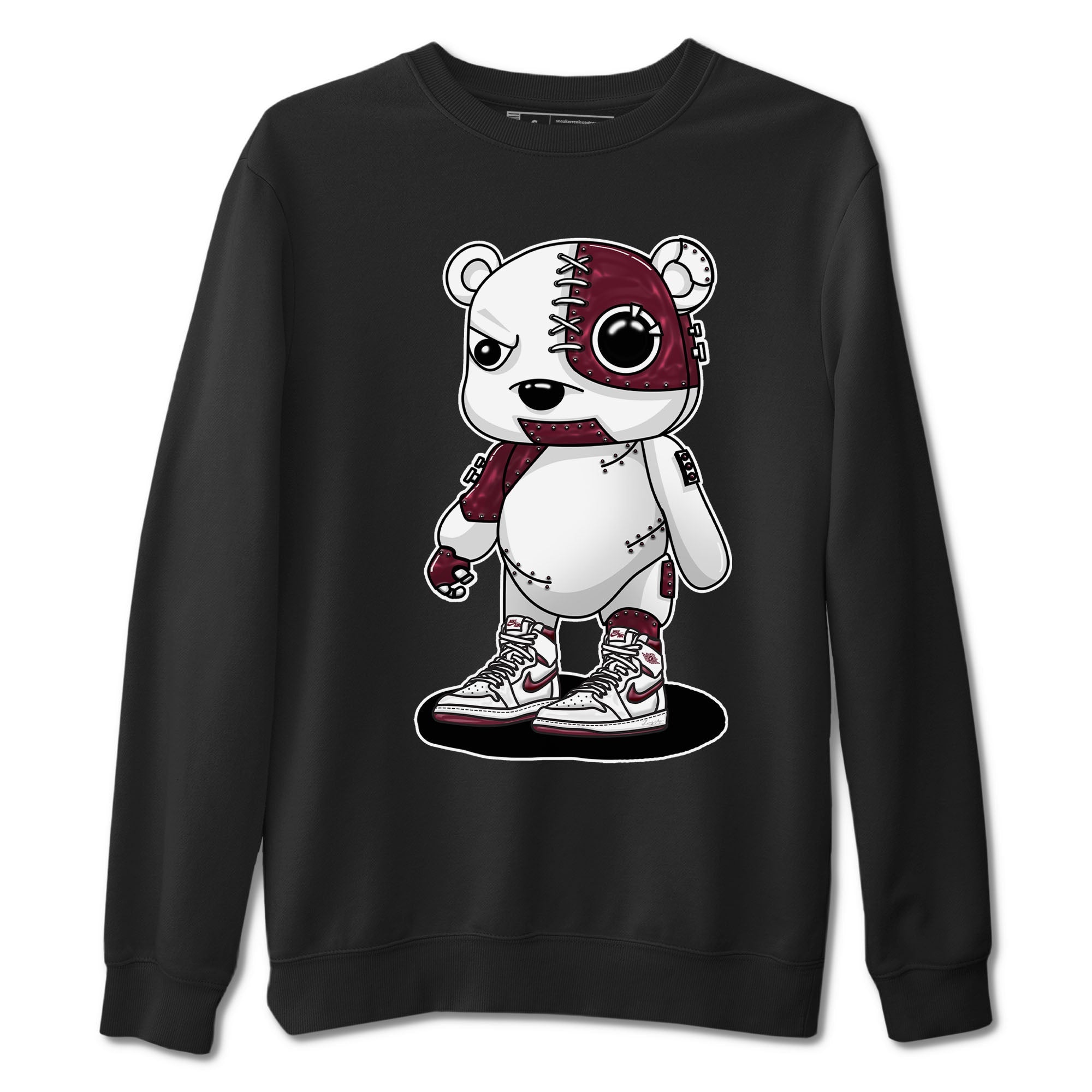 Cyborg Bear snkmatch Tees - Air Jordan 1 Metallic Burgundy