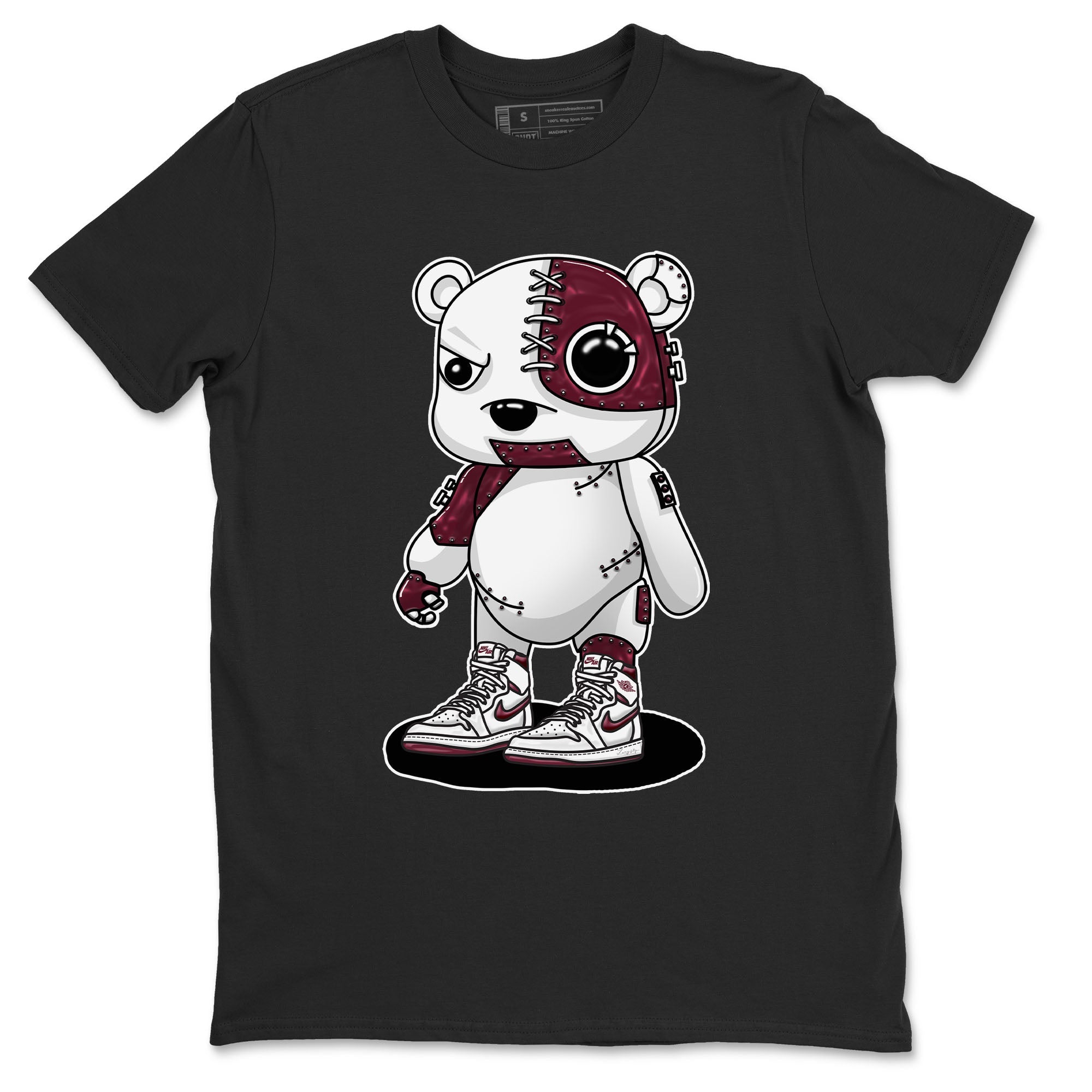 Cyborg Bear snkmatch Tees - Air Jordan 1 Metallic Burgundy