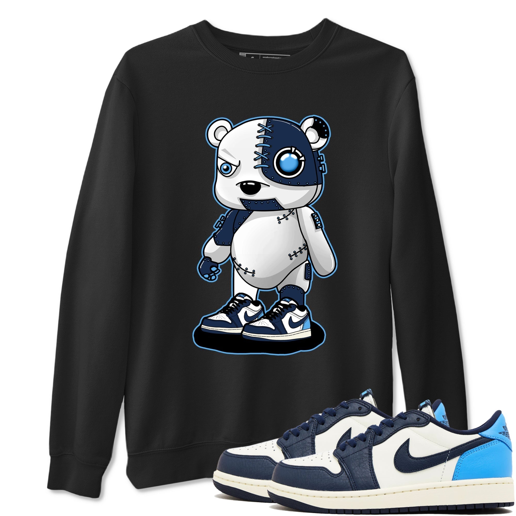 Cyborg Bear snkmatch Tees - Air Jordan 1 Obsidian