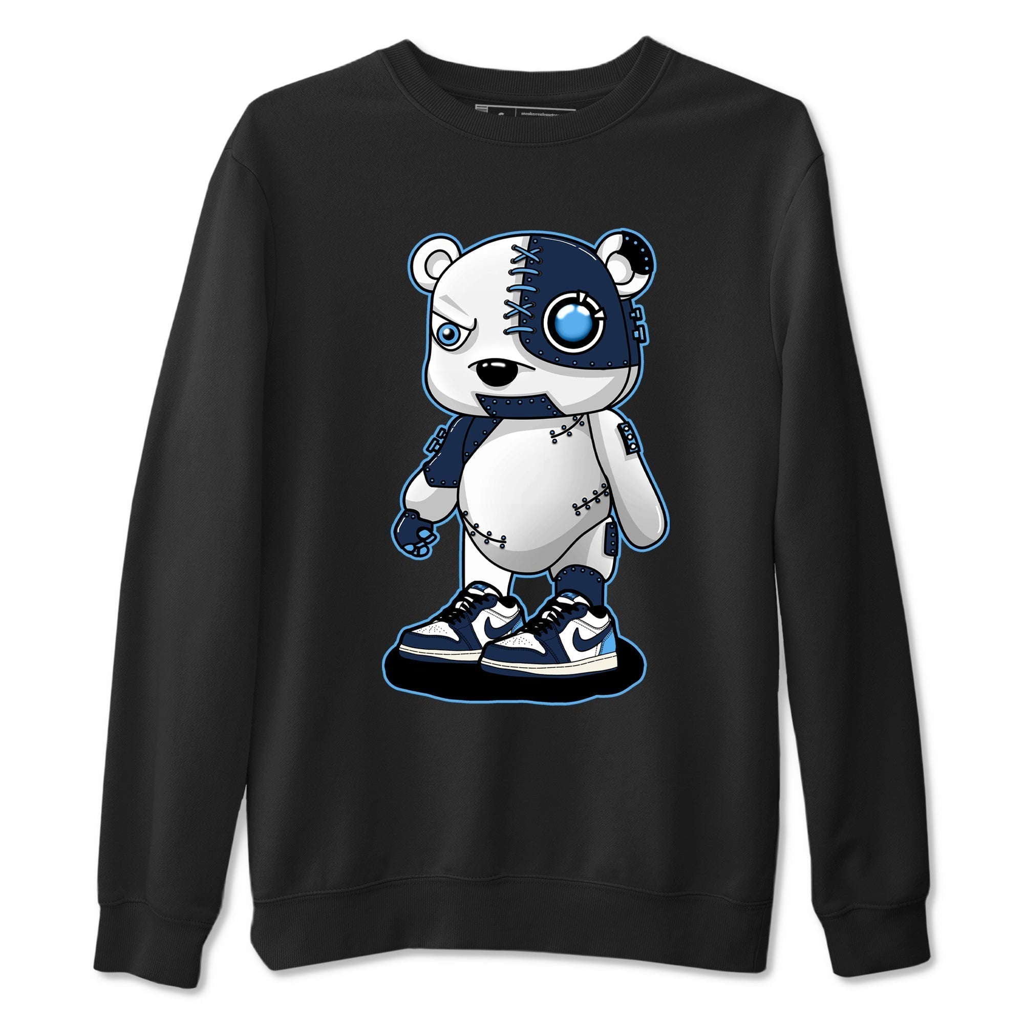 Cyborg Bear snkmatch Tees - Air Jordan 1 Obsidian