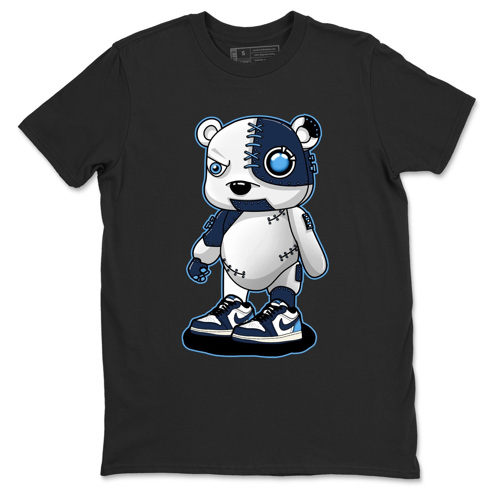 Cyborg Bear snkmatch Tees - Air Jordan 1 Obsidian