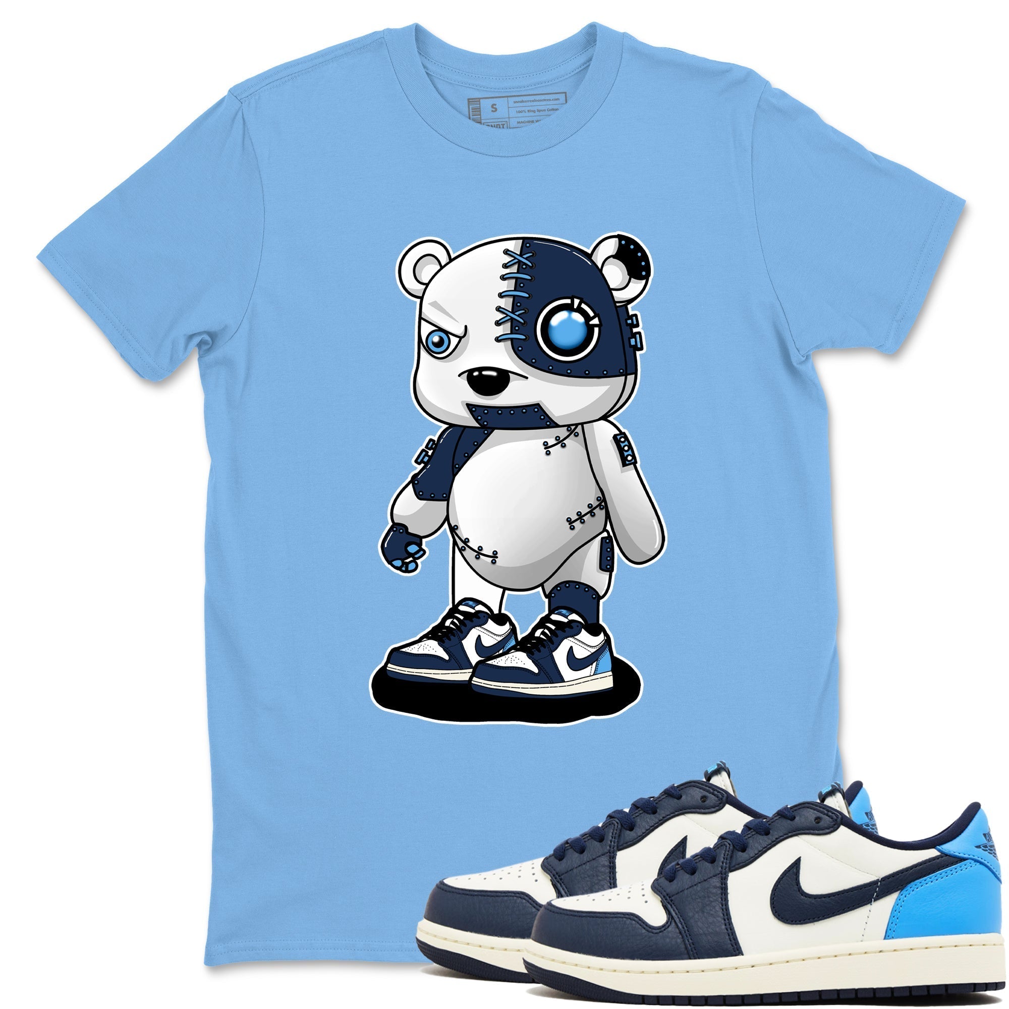 Cyborg Bear snkmatch Tees - Air Jordan 1 Obsidian