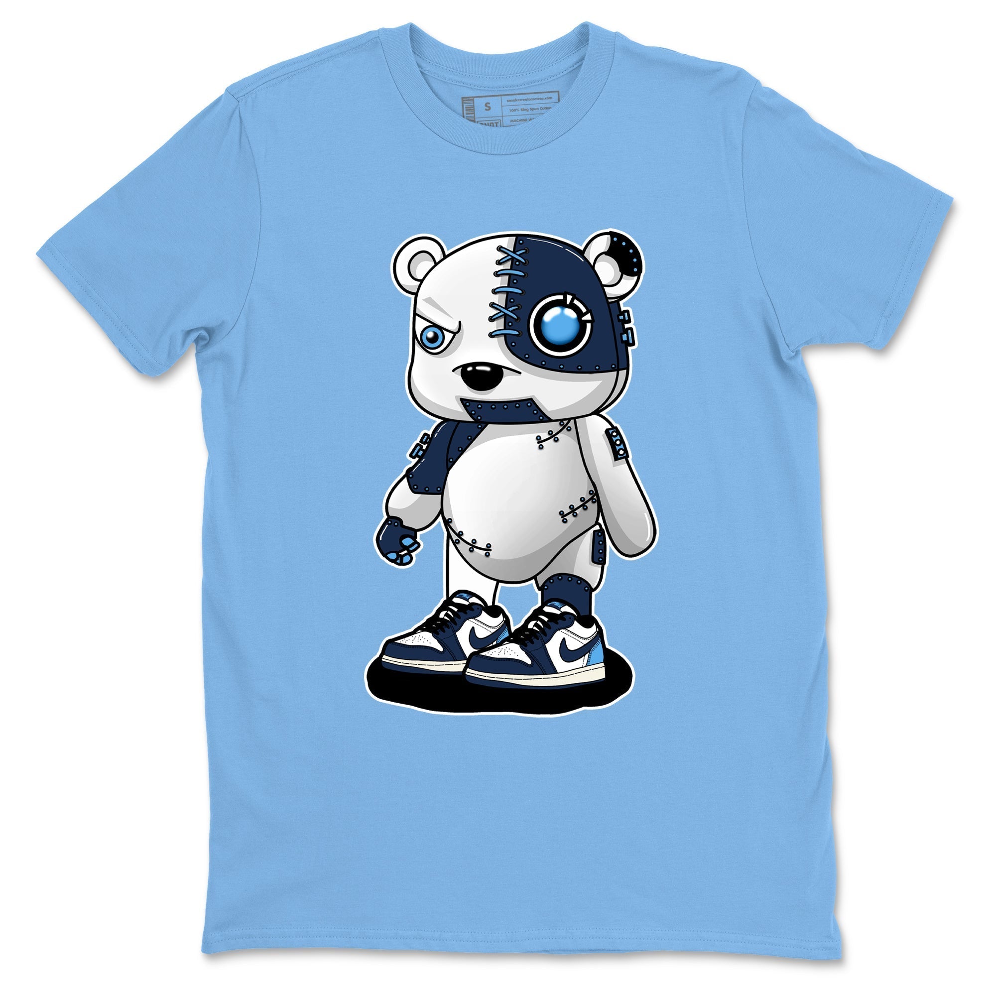 Cyborg Bear snkmatch Tees - Air Jordan 1 Obsidian