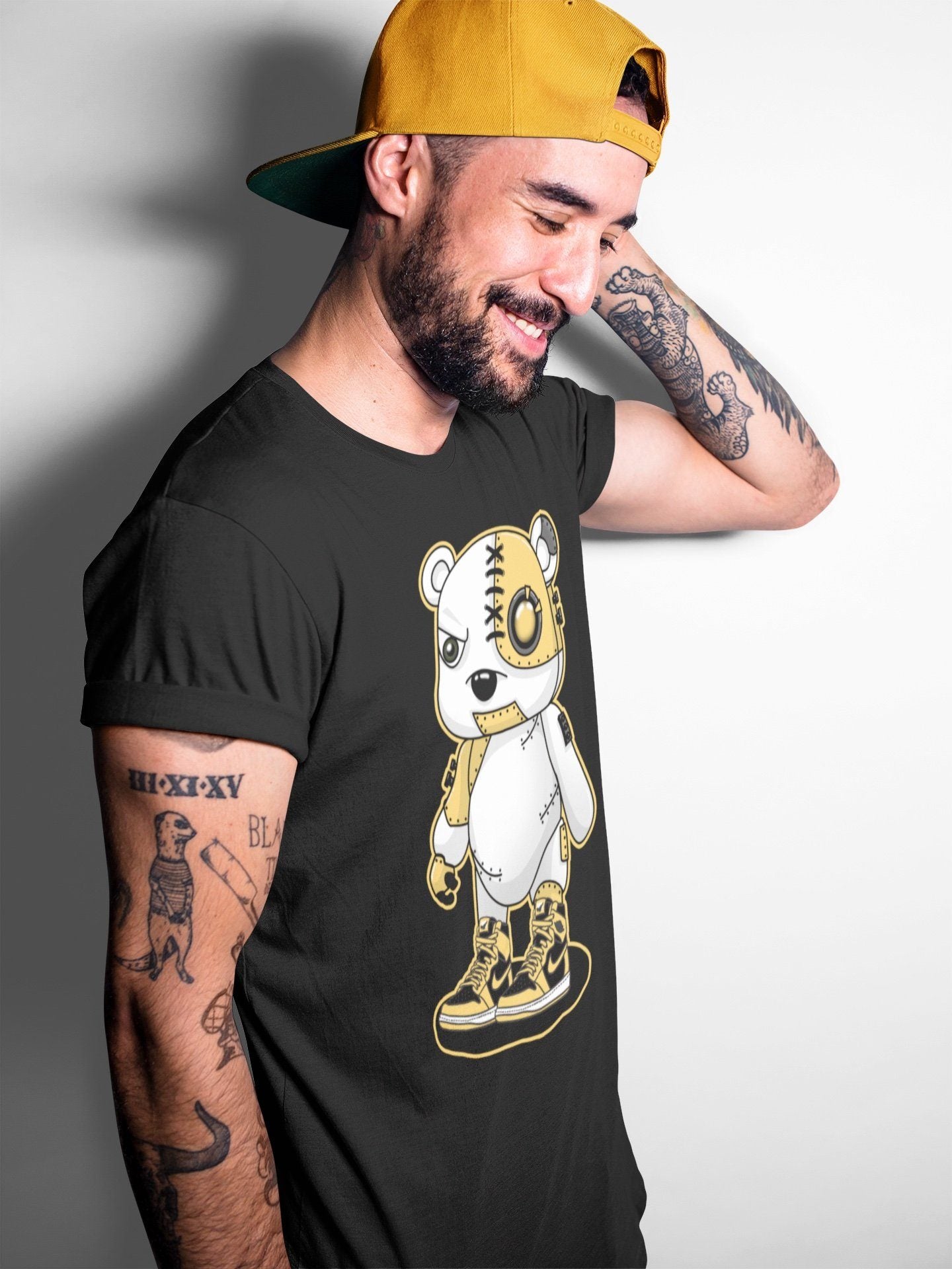 Cyborg Bear Unisex Tops - Air Jordan 1 Pollen