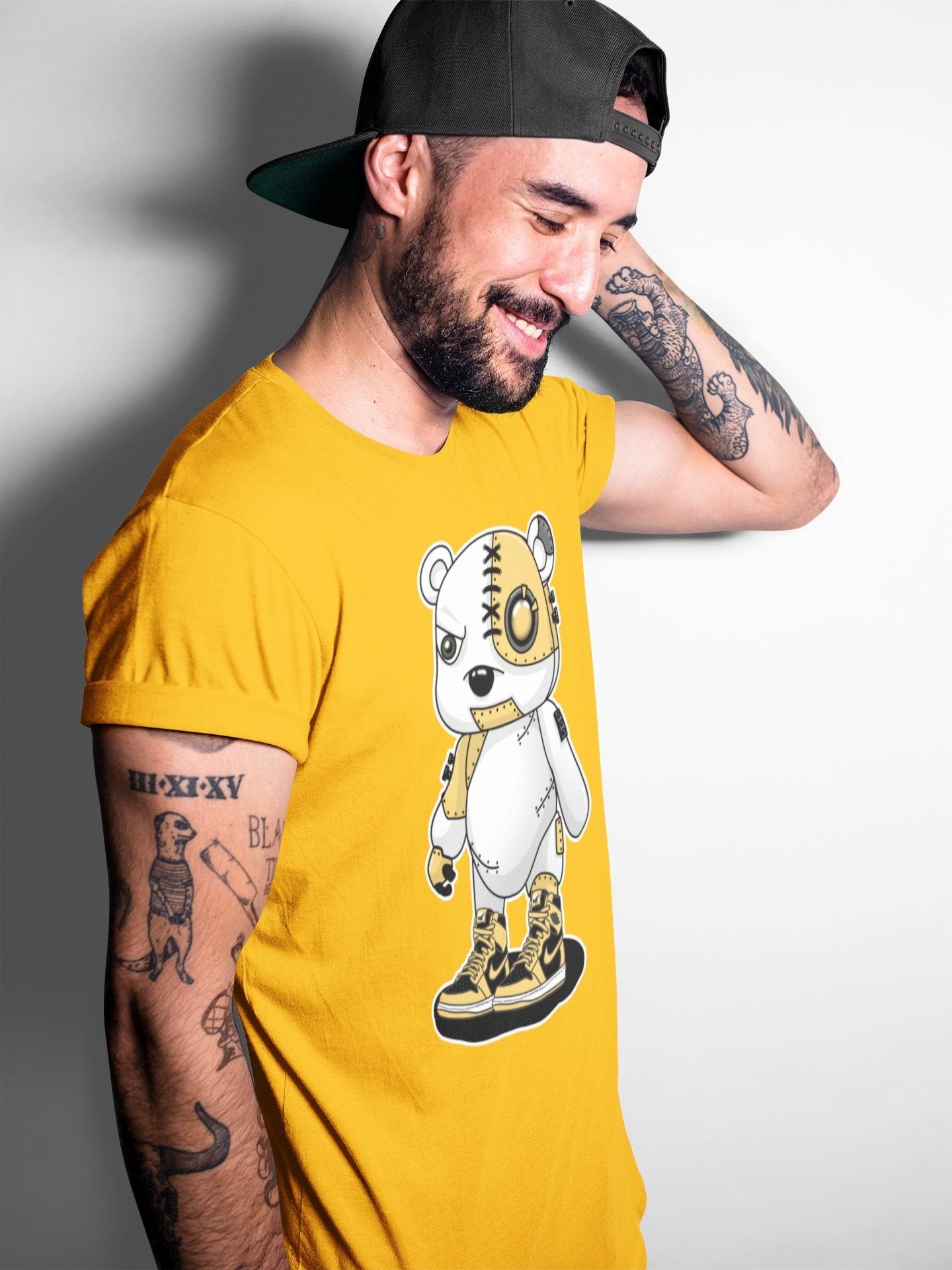 Cyborg Bear Unisex Tops - Air Jordan 1 Pollen