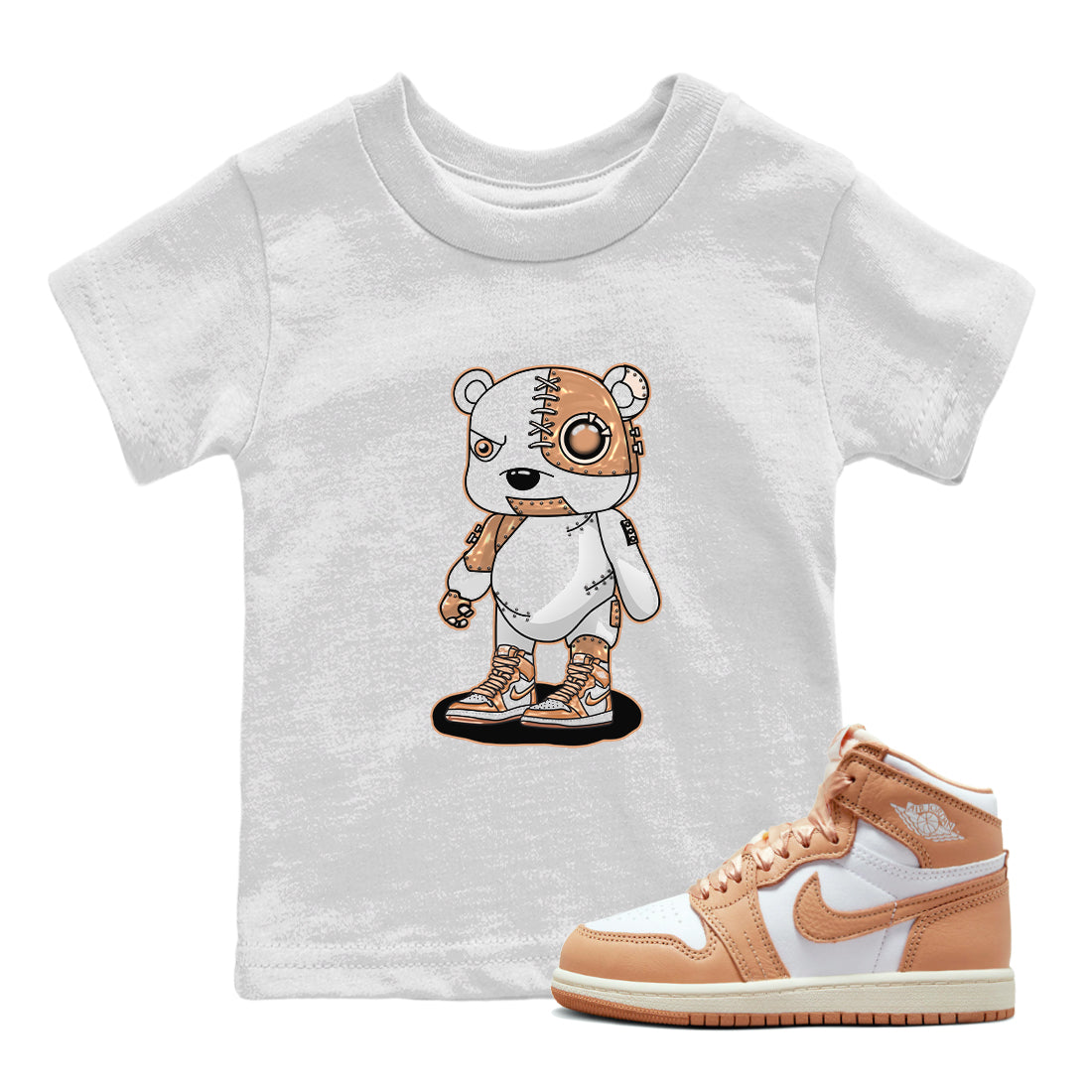 Cyborg Bear snkmatch Tee Kids - Air Jordan 1 Praline