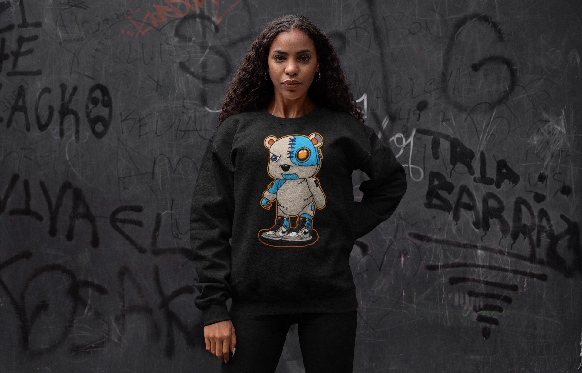Cyborg Bear Unisex Tops - Air Jordan 1 Prototype