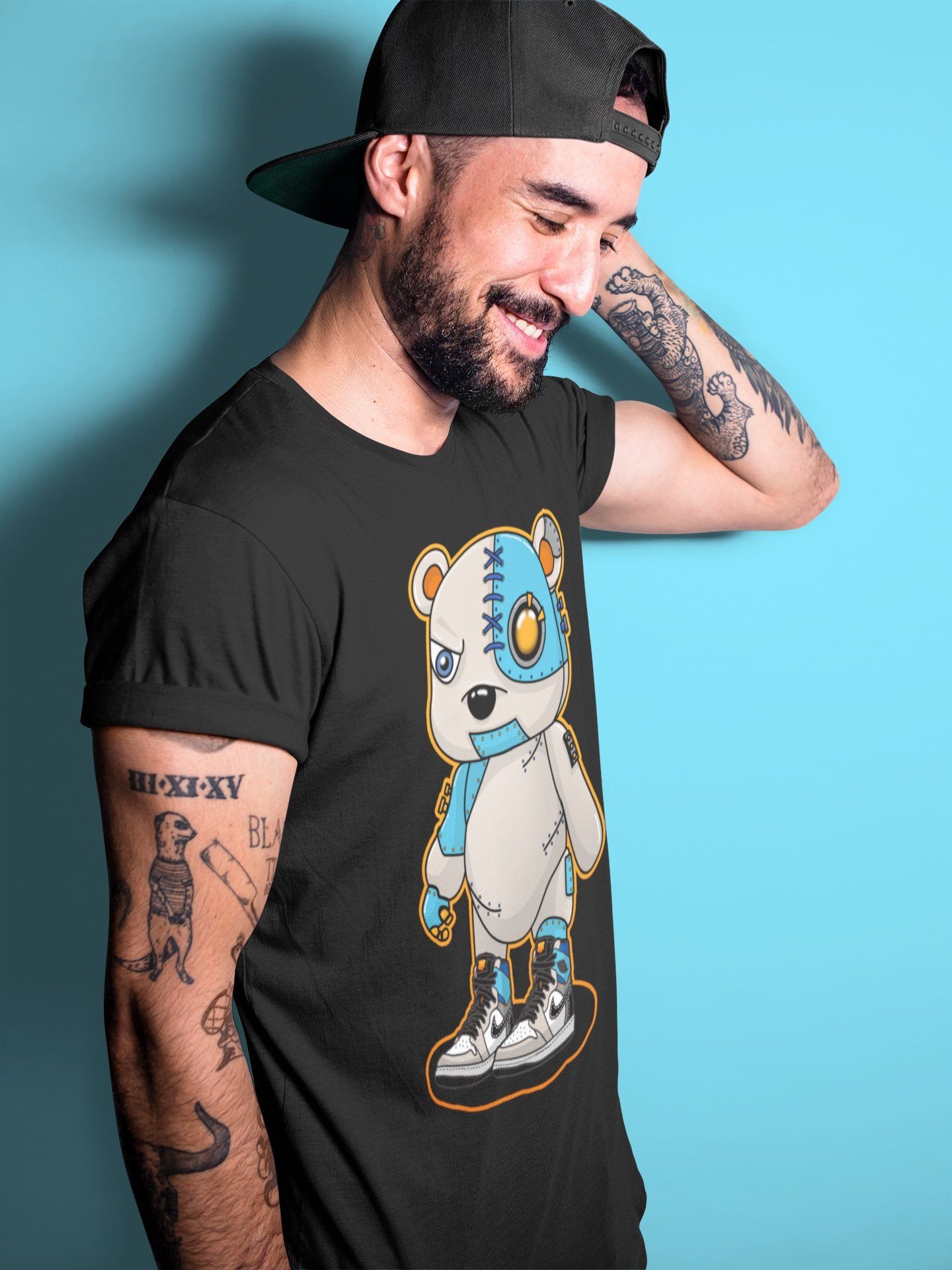 Cyborg Bear Unisex Tops - Air Jordan 1 Prototype