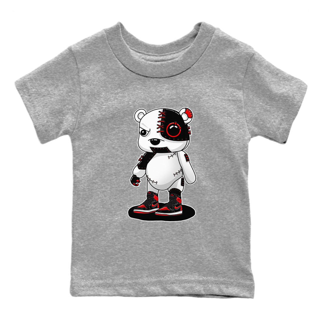Cyborg Bear snkmatch Tee Kids - Air Jordan 1 Satin Bred