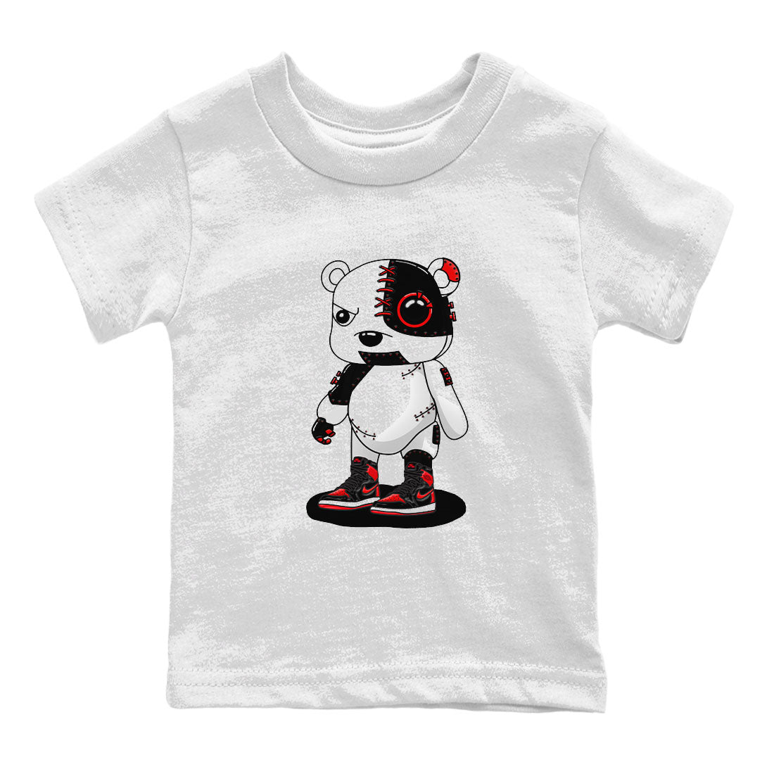 Cyborg Bear snkmatch Tee Kids - Air Jordan 1 Satin Bred