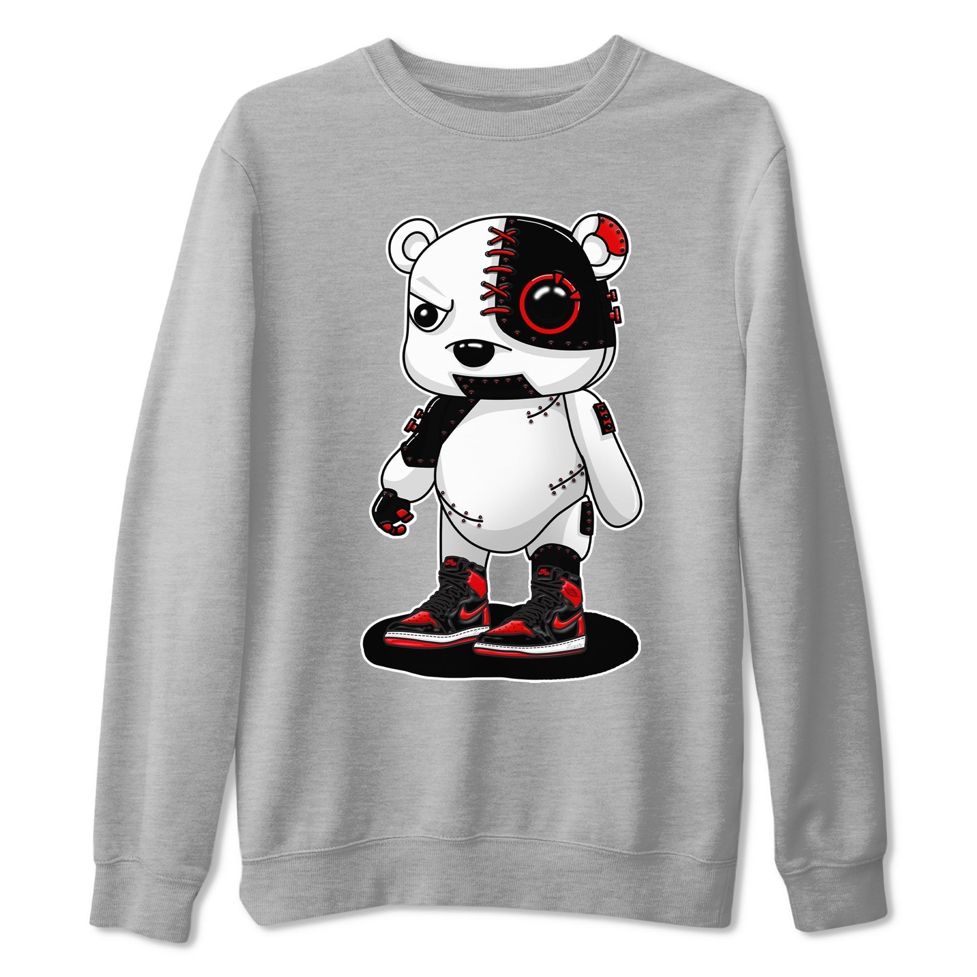 Cyborg Bear snkmatch Tee - Air Jordan 1 Satin Bred