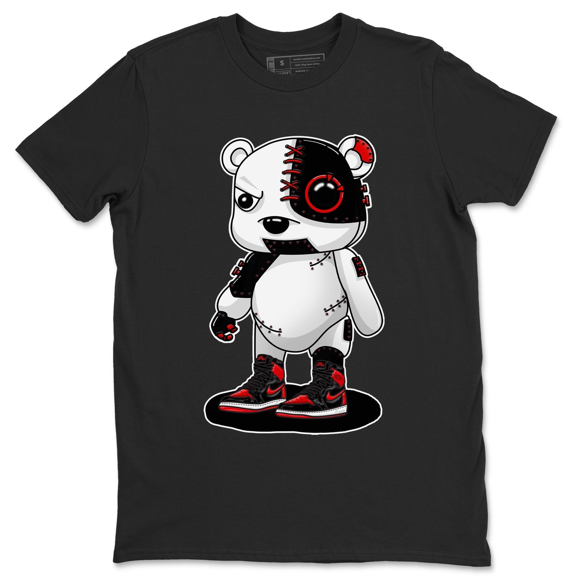 Cyborg Bear snkmatch Tee - Air Jordan 1 Satin Bred