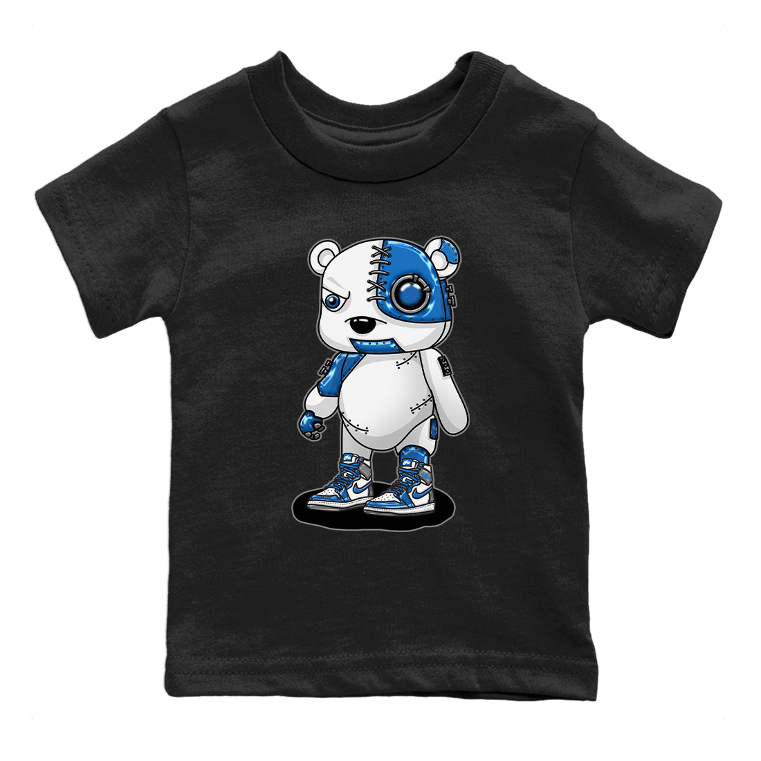 Cyborg Bear Kids Tops - Air Jordan 1 True Blue