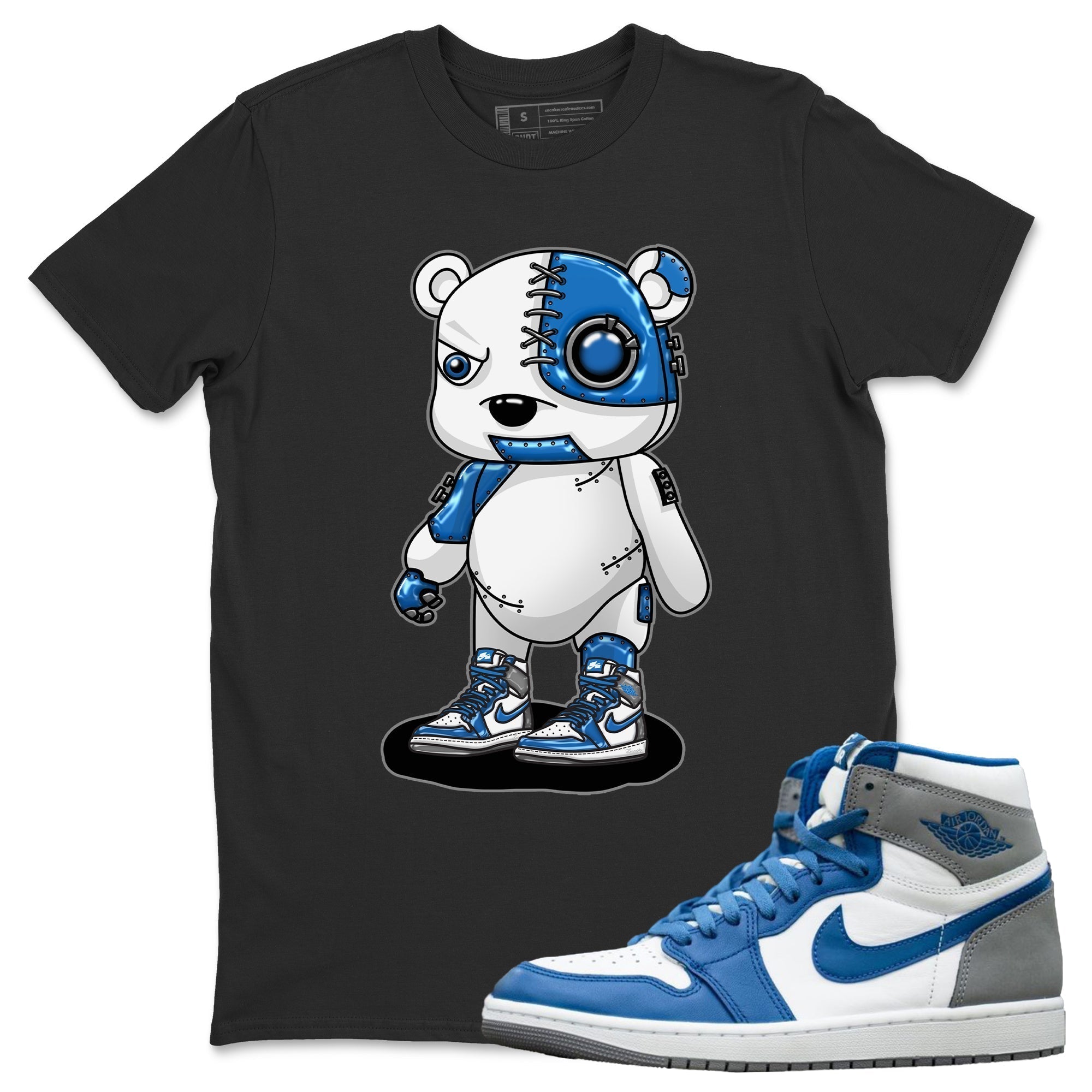 Cyborg Bear Unisex Tops - Air Jordan 1 True Blue