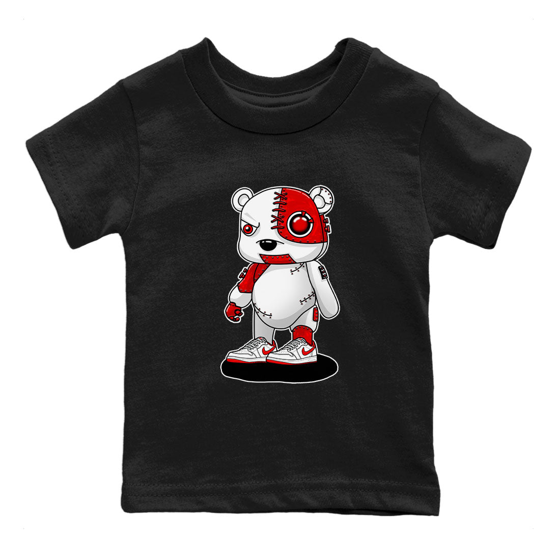Cyborg Bear snkmatch Tee Kids - Air Jordan 1 University Red