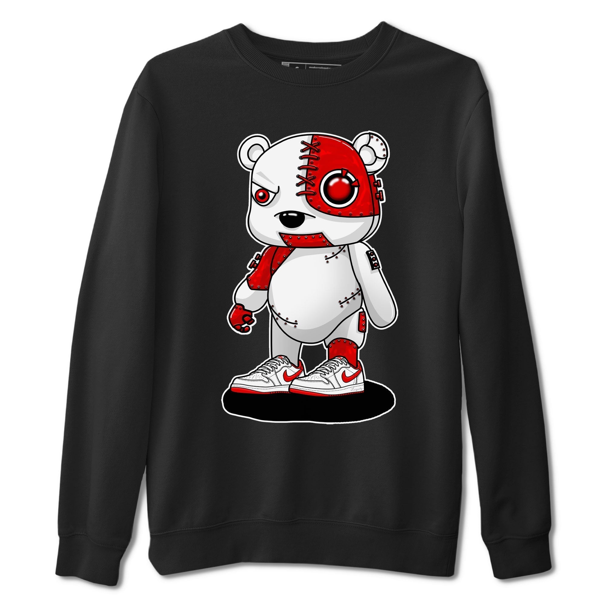 Cyborg Bear snkmatch Tee - Air Jordan 1 University Red
