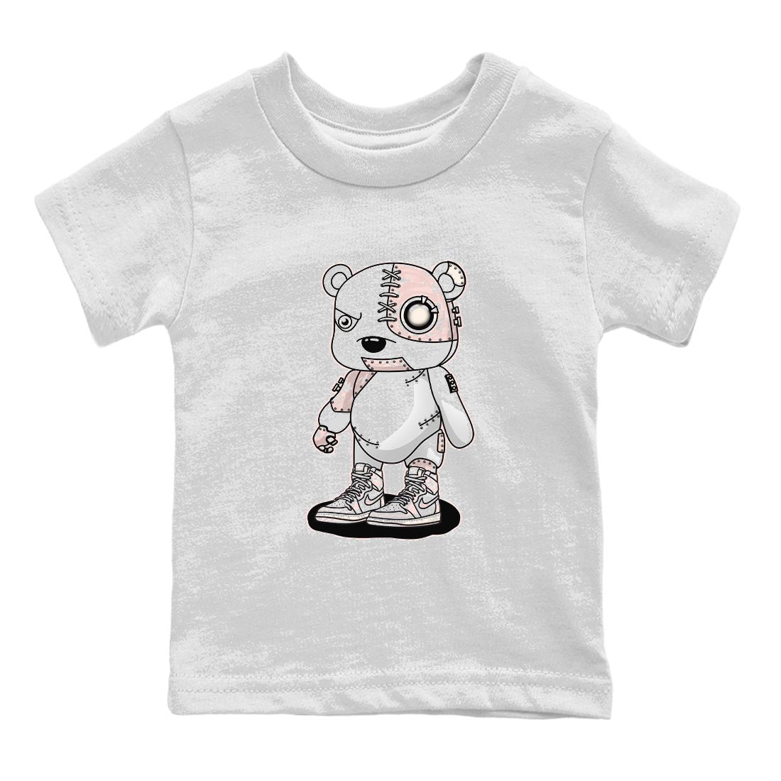 Cyborg Bear Kids Tops - Air Jordan 1 Washed Pink