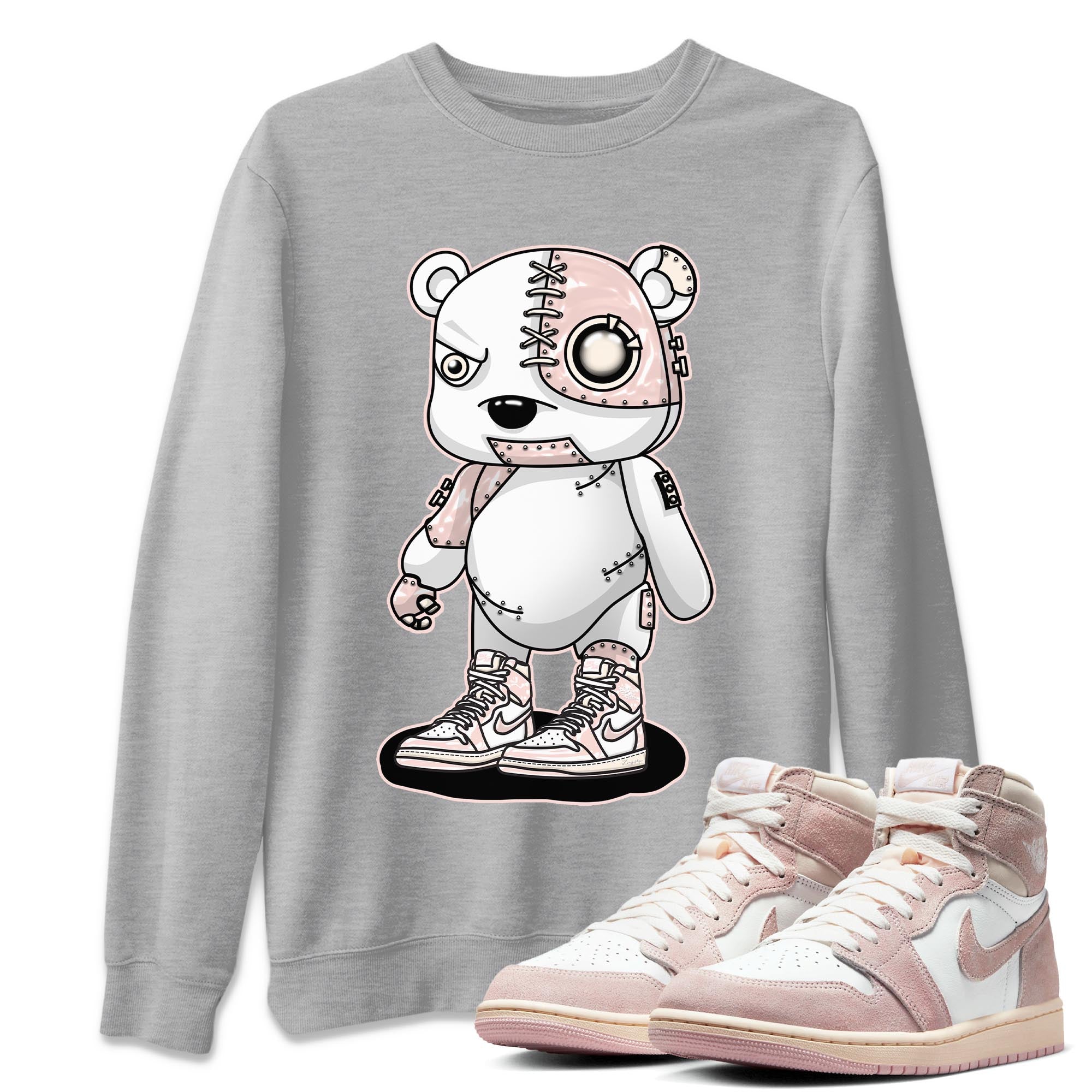 Cyborg Bear Unisex Tops - Air Jordan 1 Washed Pink
