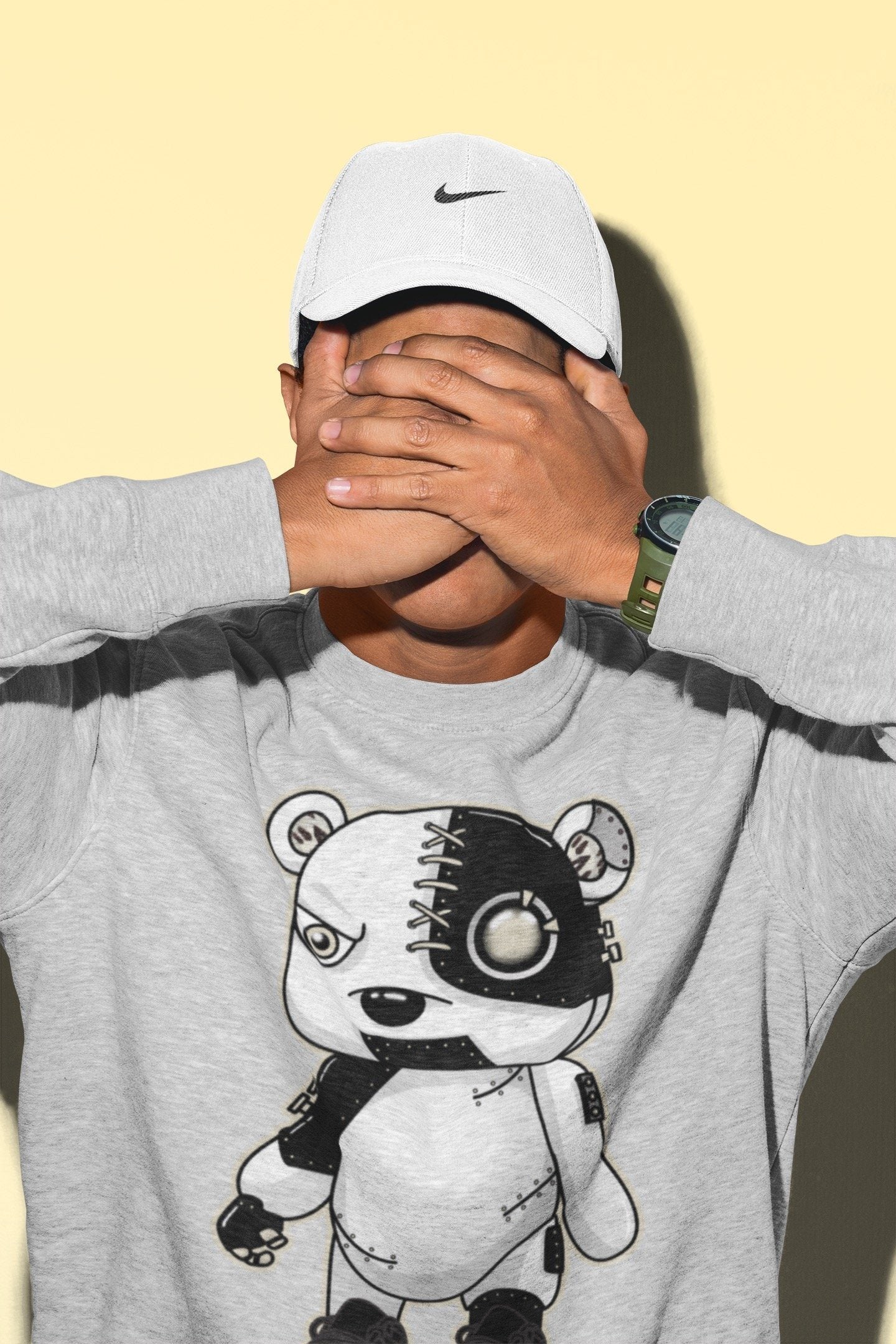 Cyborg Bear Unisex Tops - Air Jordan 11 Animal Instinct