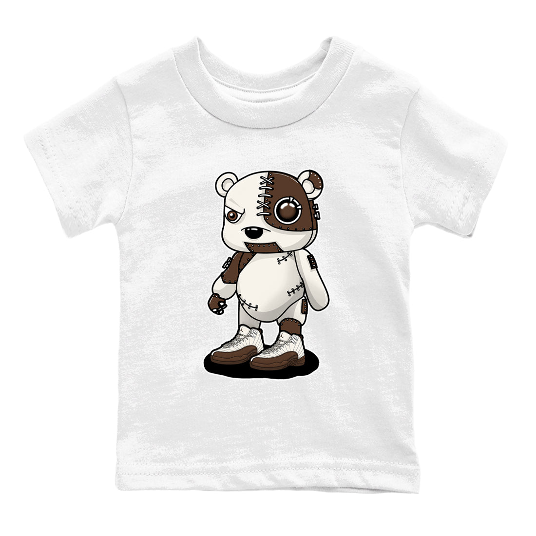 Cyborg Bear snkmatch Tees Kids - Air Jordan 12 Baroque Brown