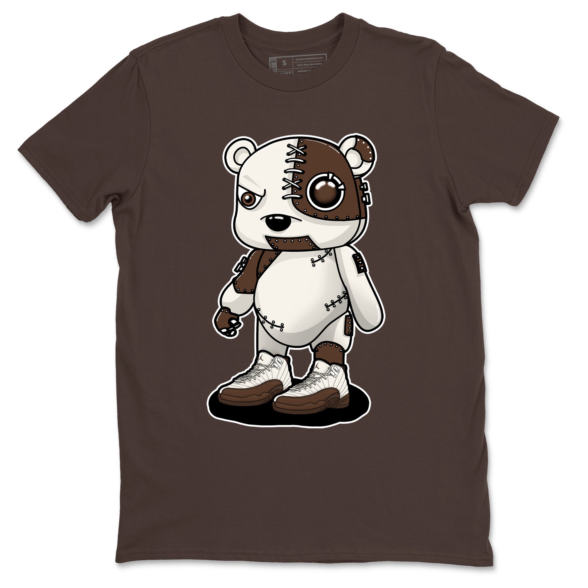 Cyborg Bear snkmatch Tees - Air Jordan 12 Baroque Brown