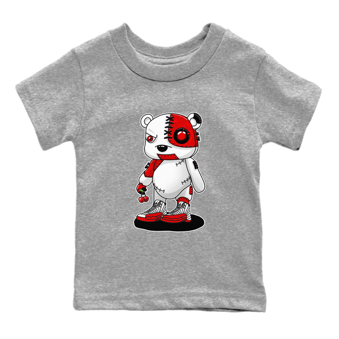 Cyborg Bear snkmatch Tee Kids - Air Jordan 12 Cherry