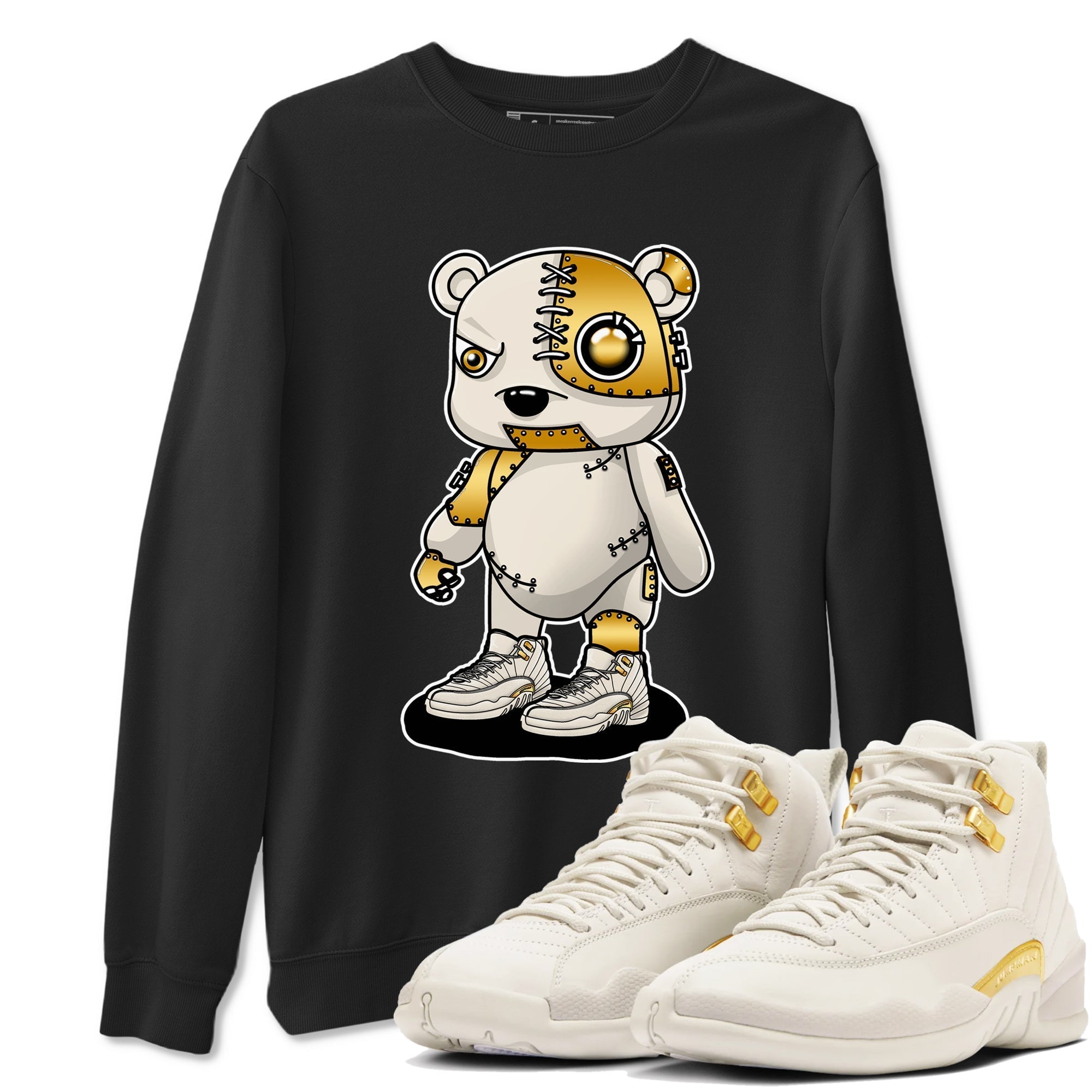 Cyborg Bear snkmatch Tees - Air Jordan 12 Phantom