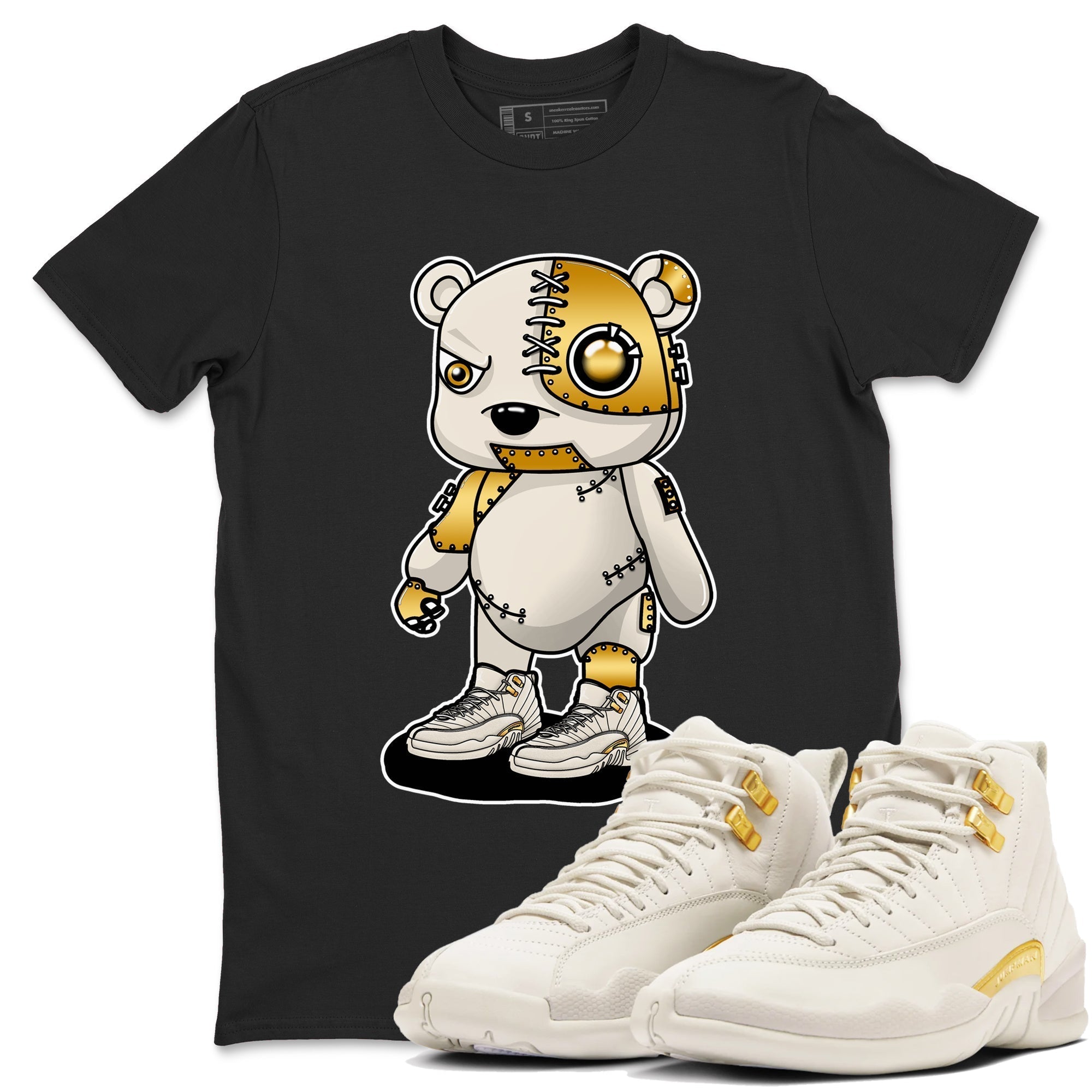 Cyborg Bear snkmatch Tees - Air Jordan 12 Phantom
