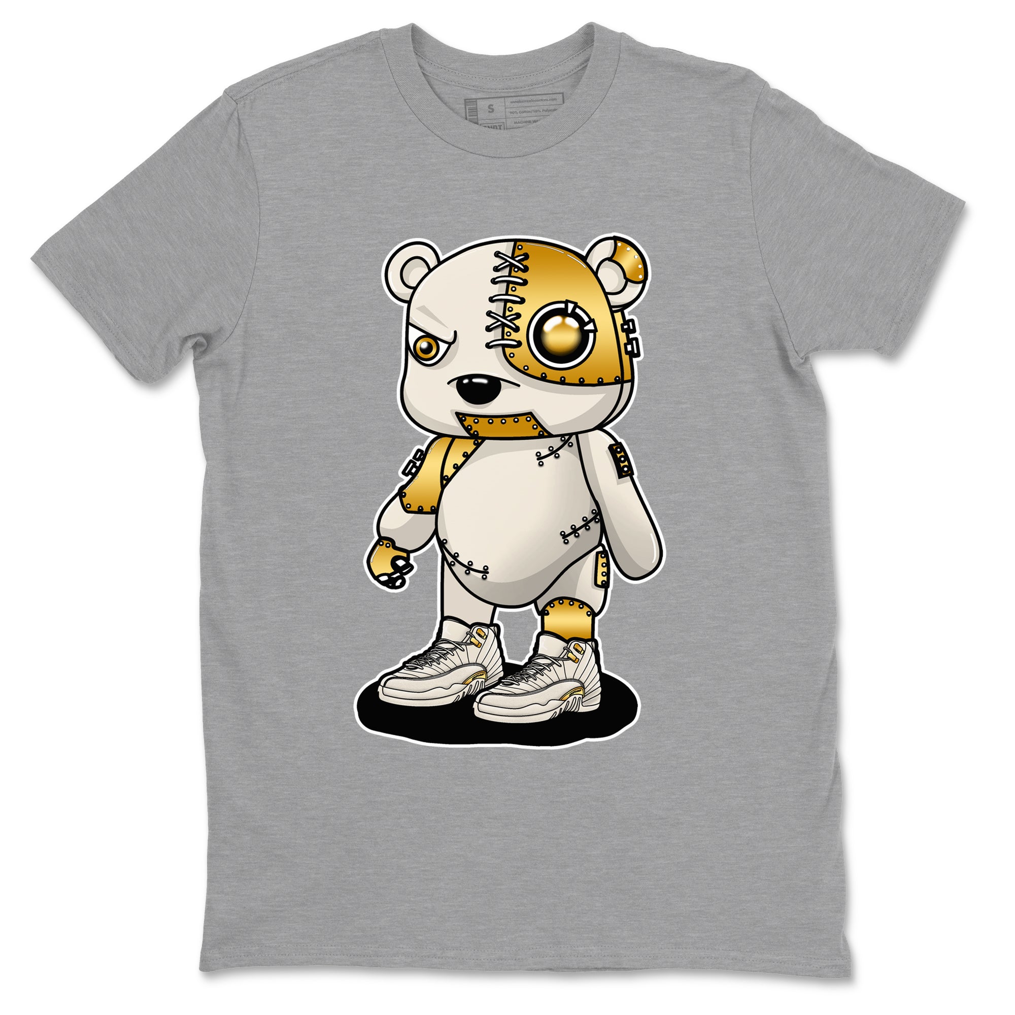 Cyborg Bear snkmatch Tees - Air Jordan 12 Phantom