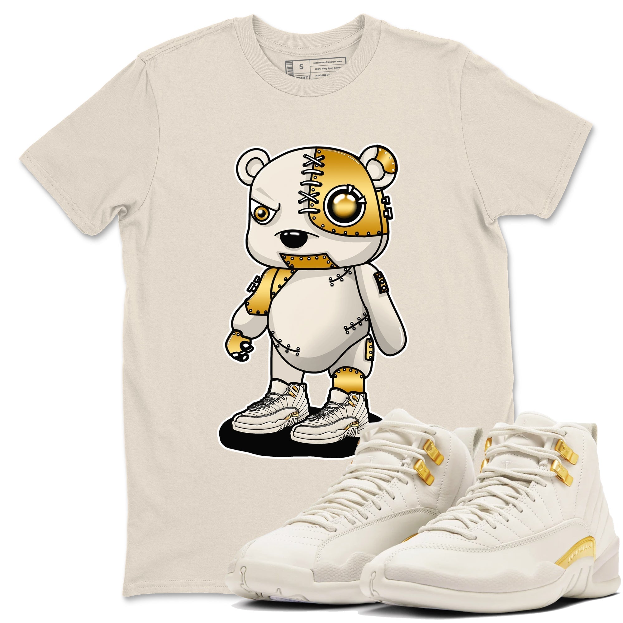 Cyborg Bear snkmatch Tees - Air Jordan 12 Phantom