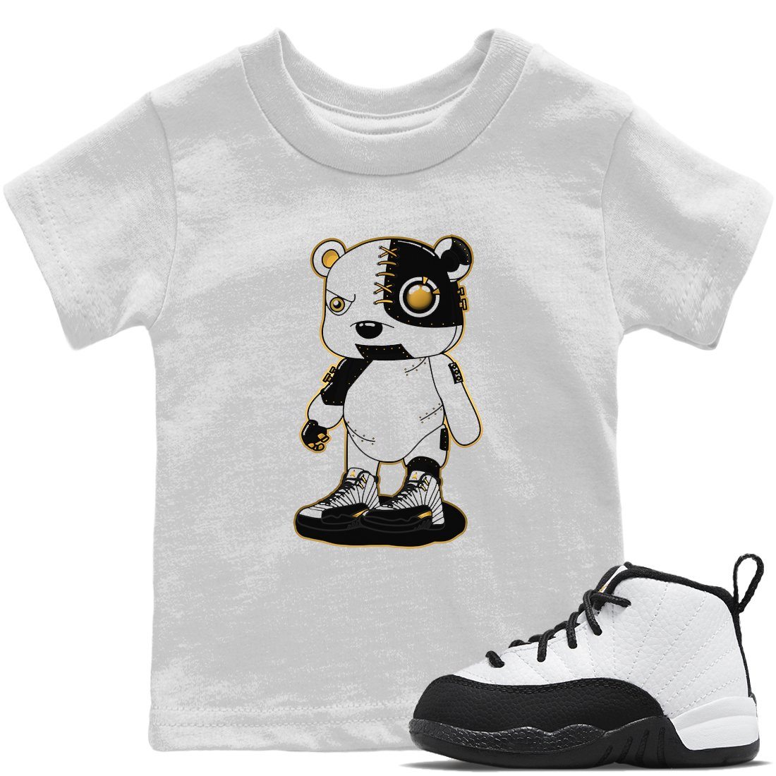 Cyborg Bear Kids Tops - Air Jordan 12 Royalty