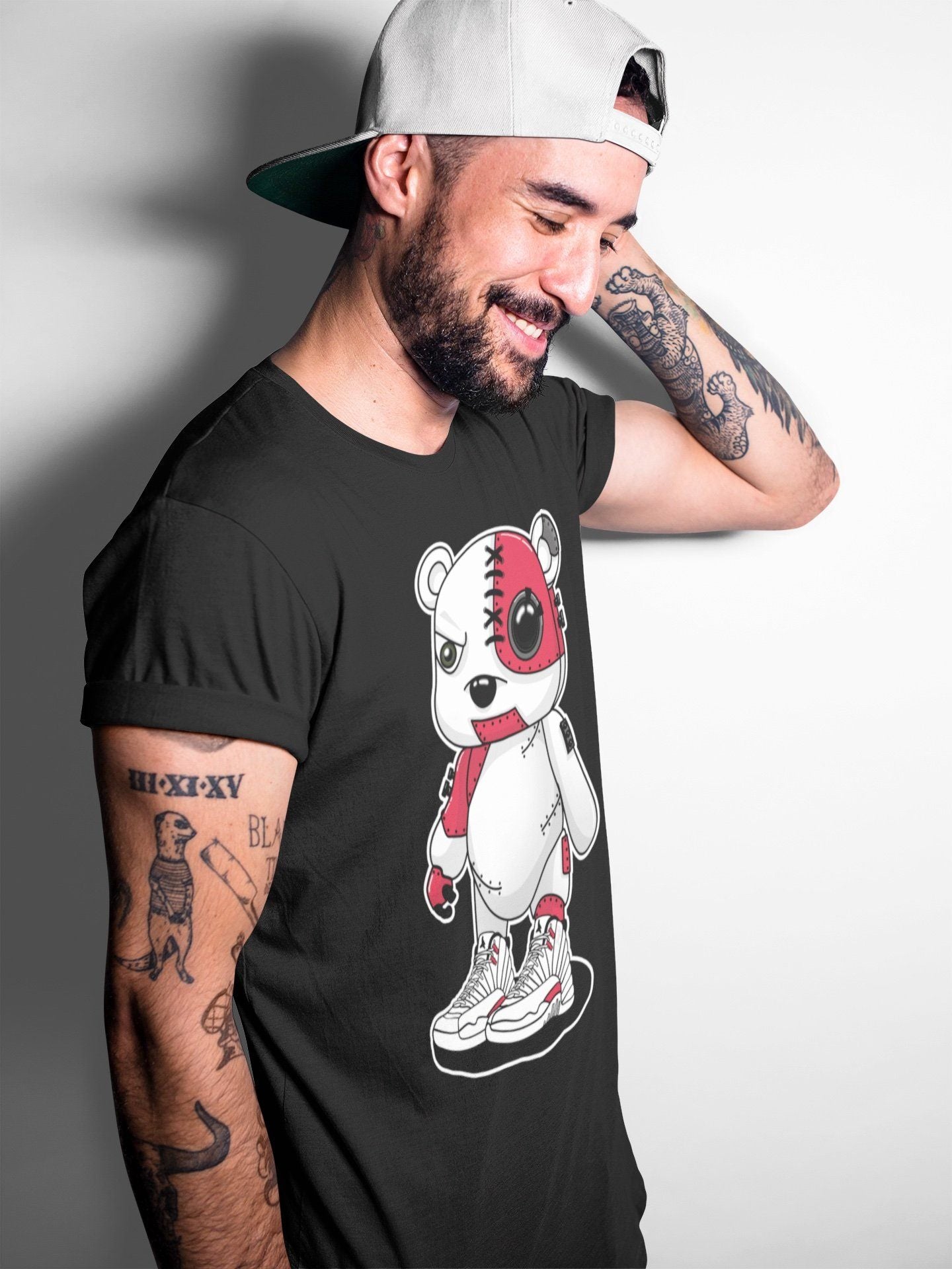 Cyborg Bear Unisex Tops - Air Jordan 12 Twist