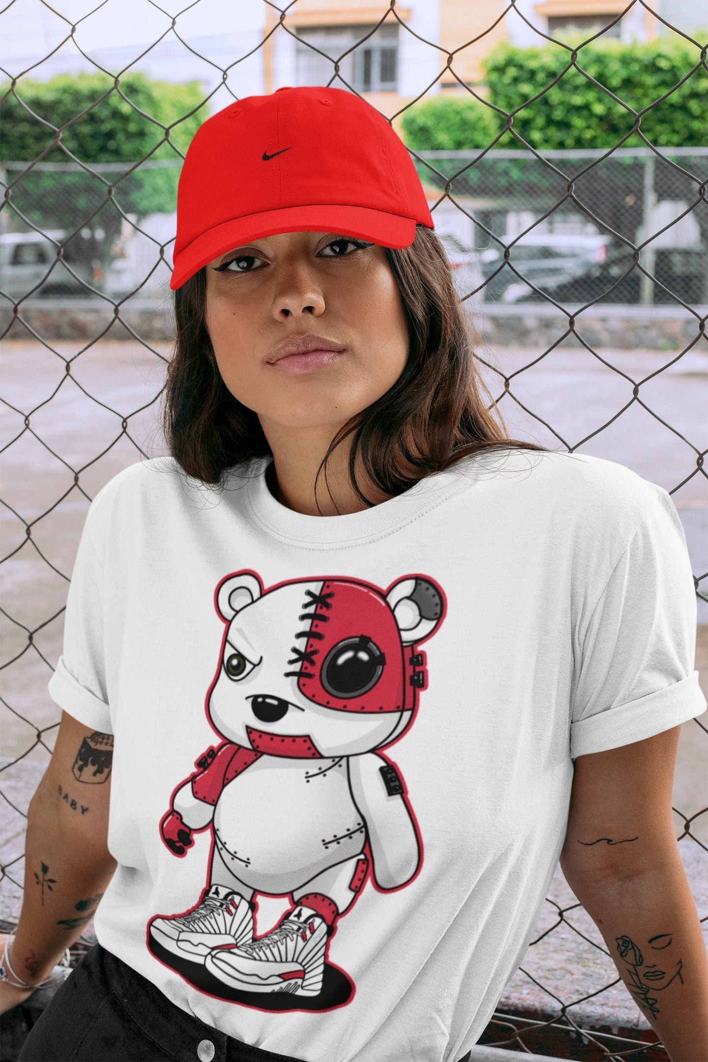 Cyborg Bear Unisex Tops - Air Jordan 12 Twist