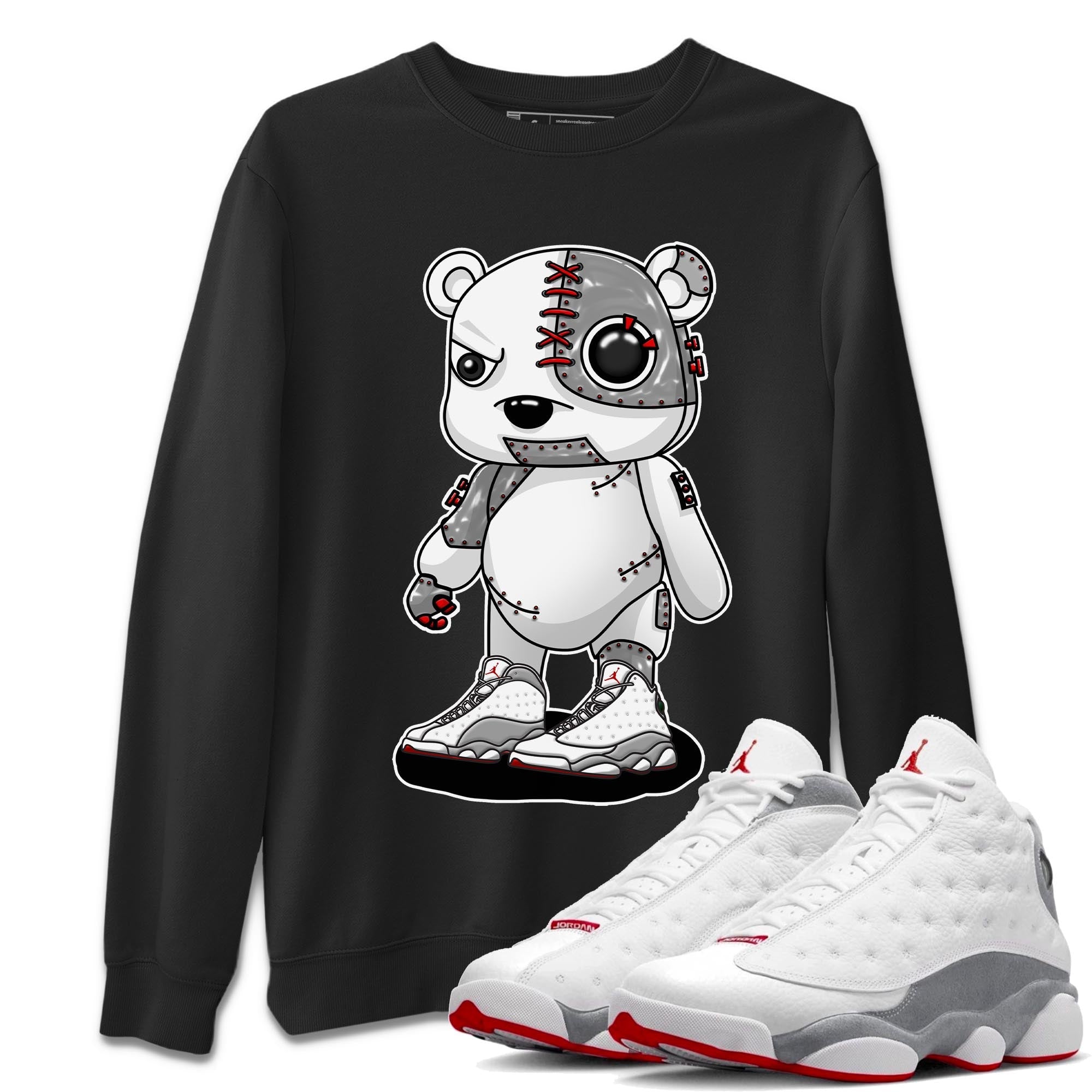 Cyborg Bear Unisex Tops - Air Jordan 13 Wolf Grey