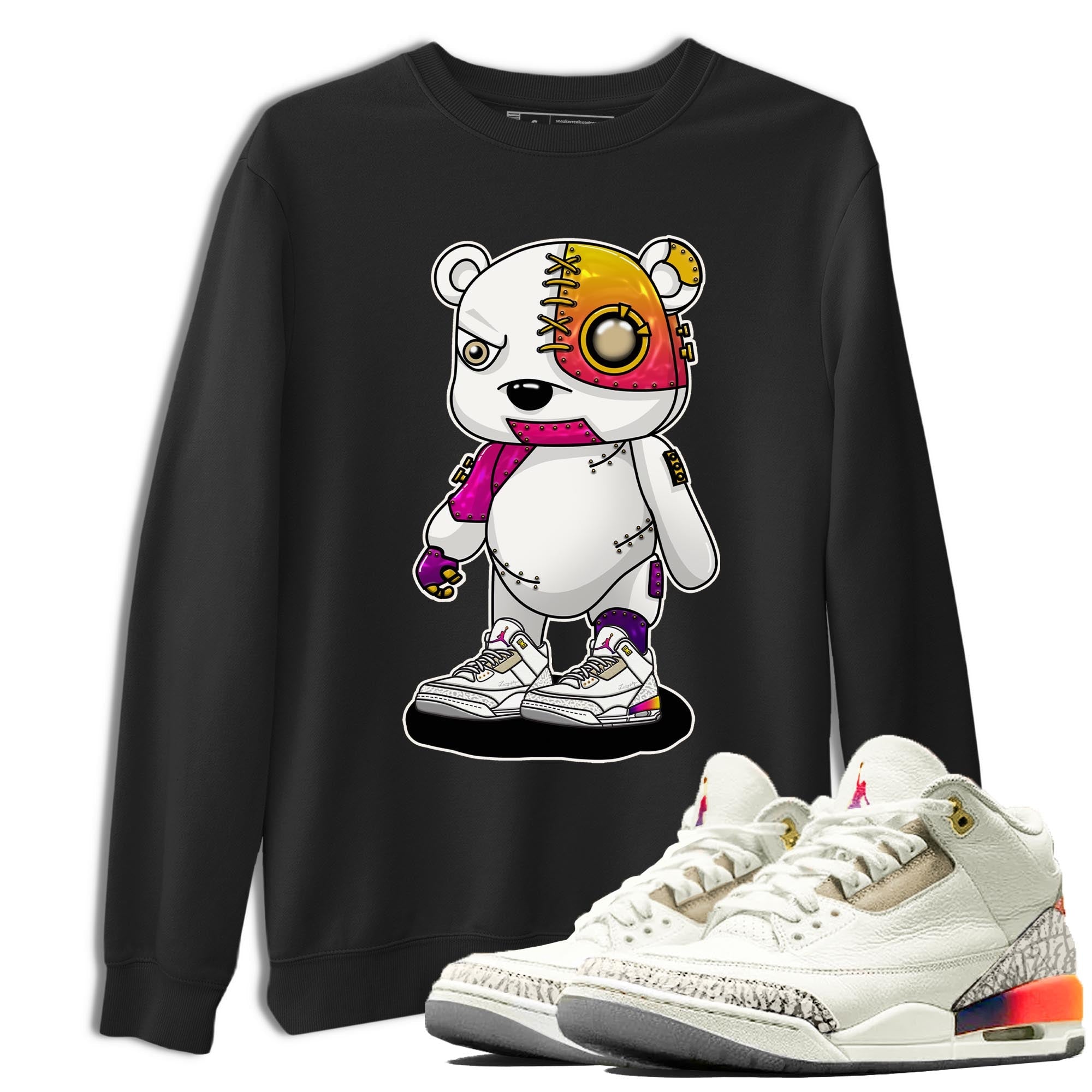 Cyborg Bear snkmatch Tee - Air Jordan 3 J Balvin