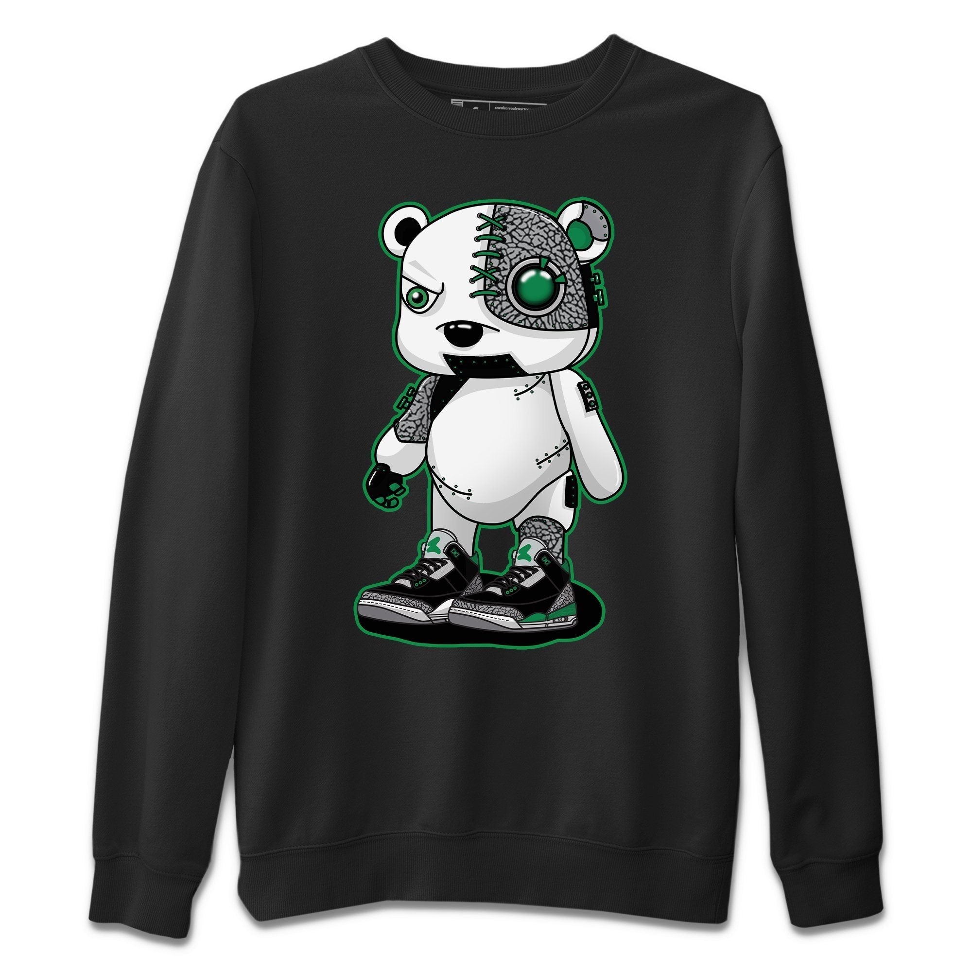 Cyborg Bear Unisex Tops - Air Jordan 3 Pine Green