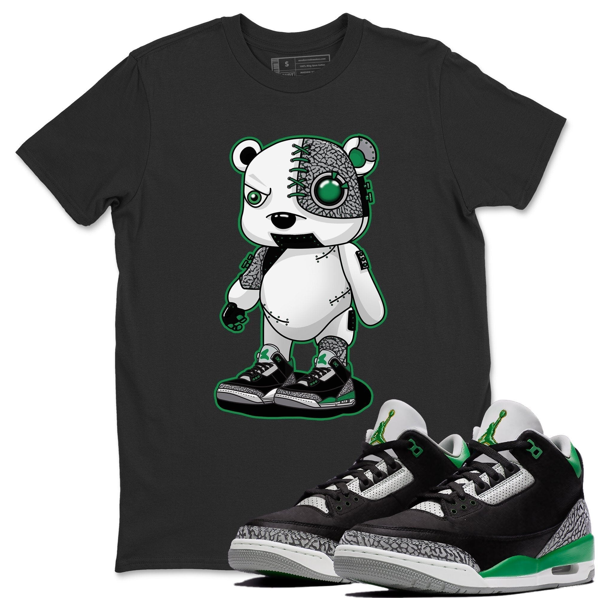 Cyborg Bear Unisex Tops - Air Jordan 3 Pine Green