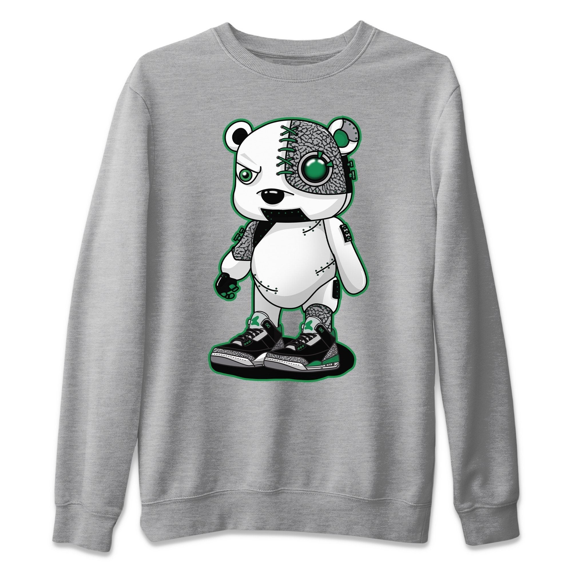 Cyborg Bear Unisex Tops - Air Jordan 3 Pine Green