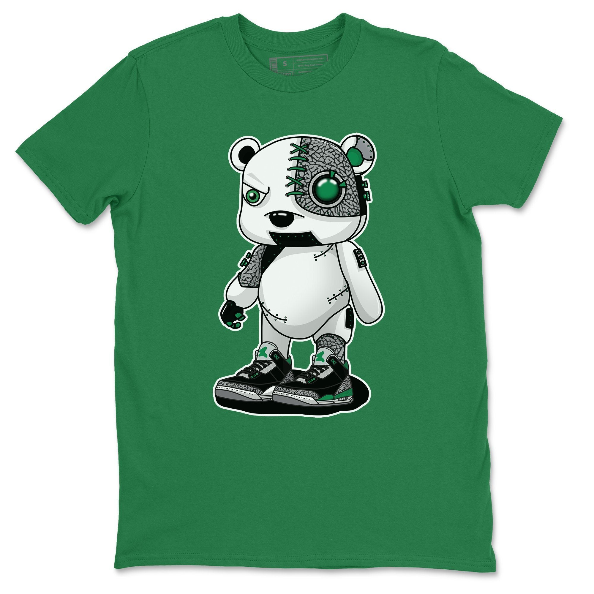 Cyborg Bear Unisex Tops - Air Jordan 3 Pine Green