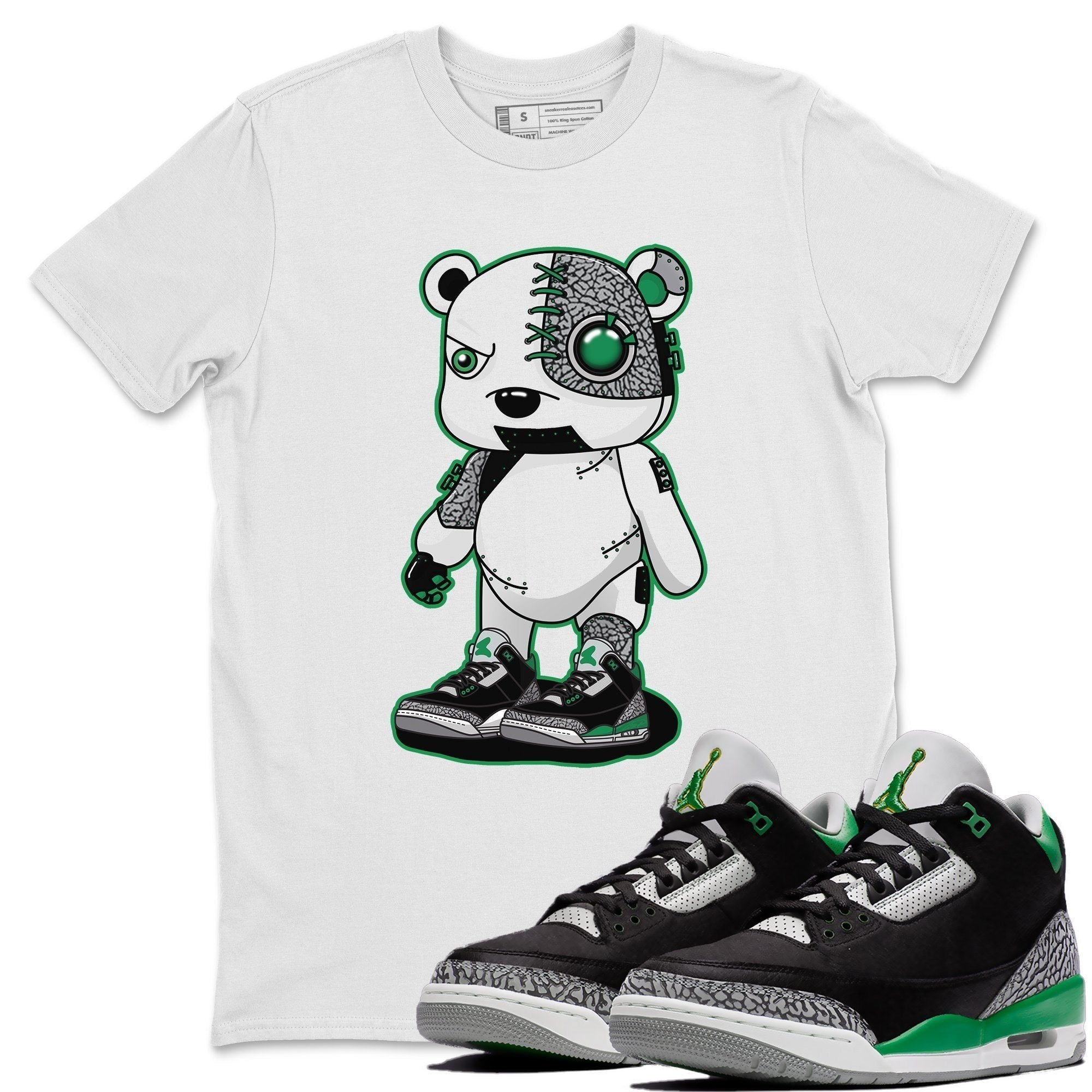 Cyborg Bear Unisex Tops - Air Jordan 3 Pine Green