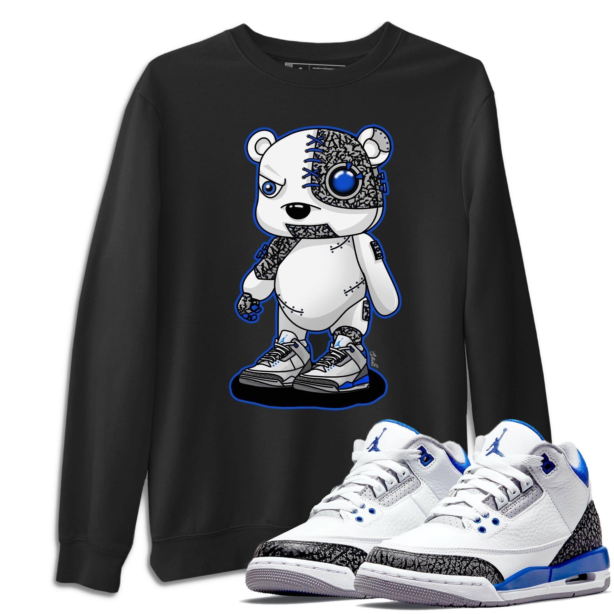Cyborg Bear Unisex Tops - Air Jordan 3 Racer Blue